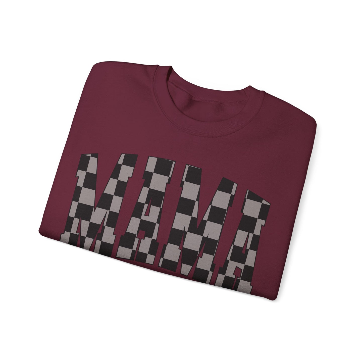 checkered mama Unisex Heavy Blend™ Crewneck Sweatshirt