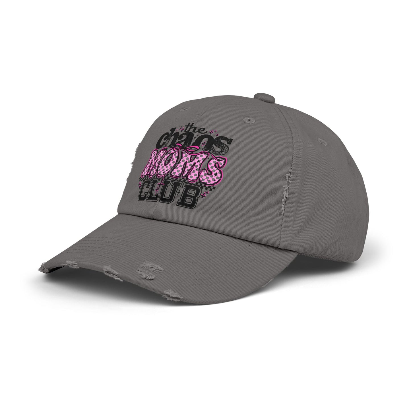 Chaos Moms Club Distressed Cap