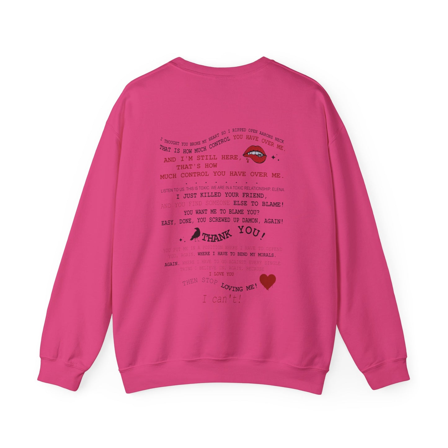 Delena toxic love club Crewneck Sweatshirt