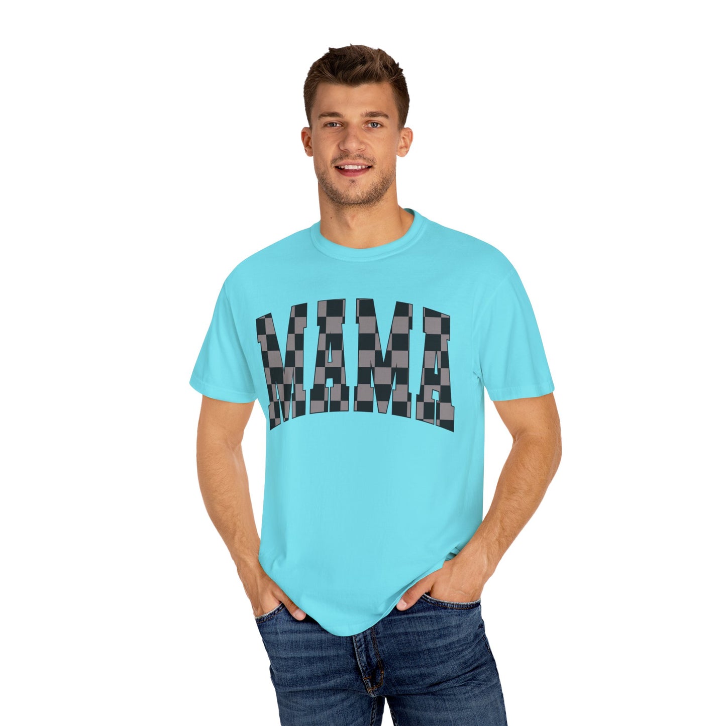 checkered mama Unisex Garment-Dyed T-shirt