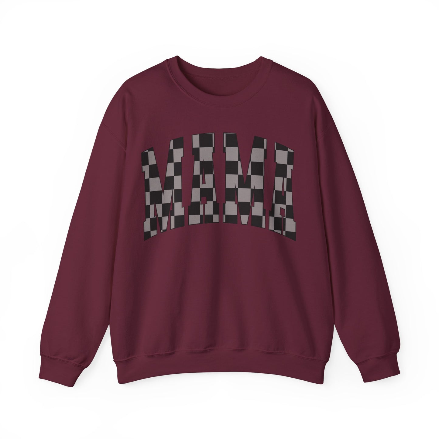 checkered mama Unisex Heavy Blend™ Crewneck Sweatshirt