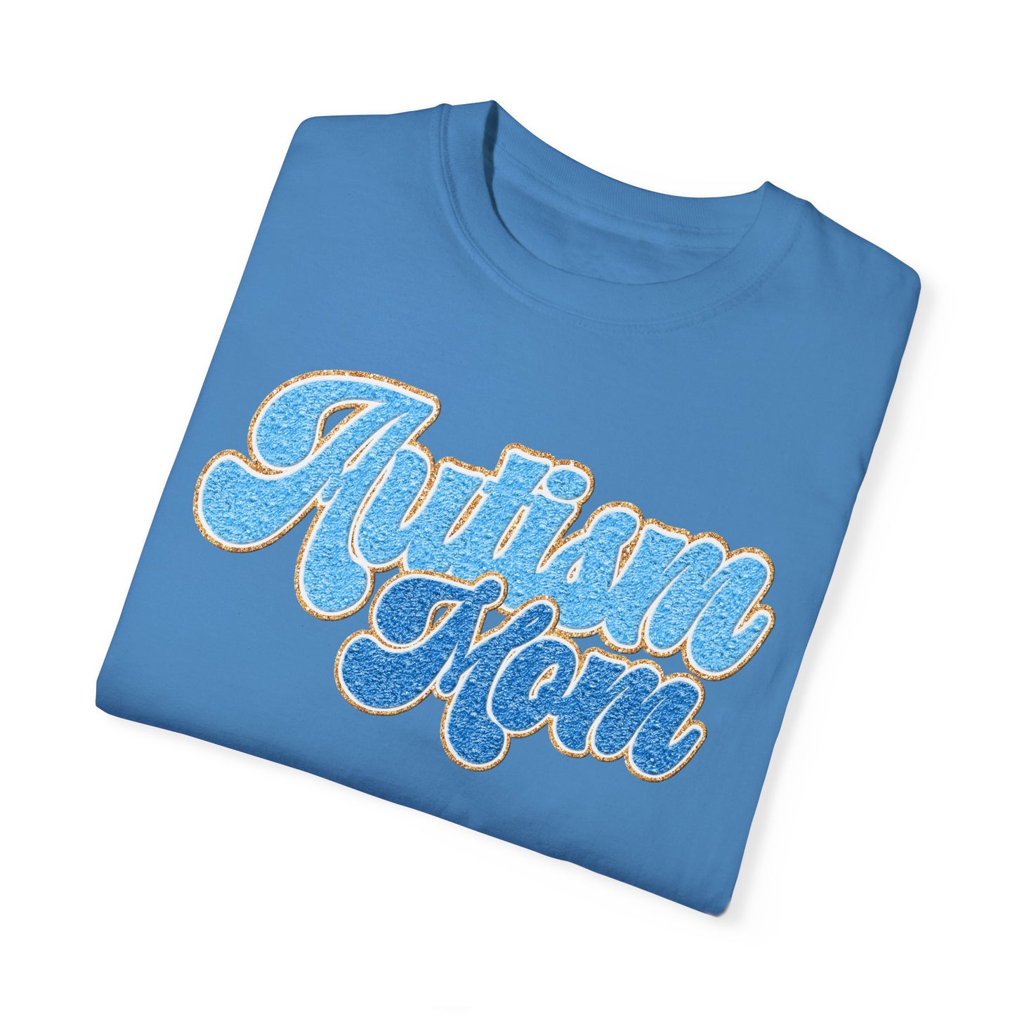 autism mom faux Unisex Garment-Dyed T-shirt