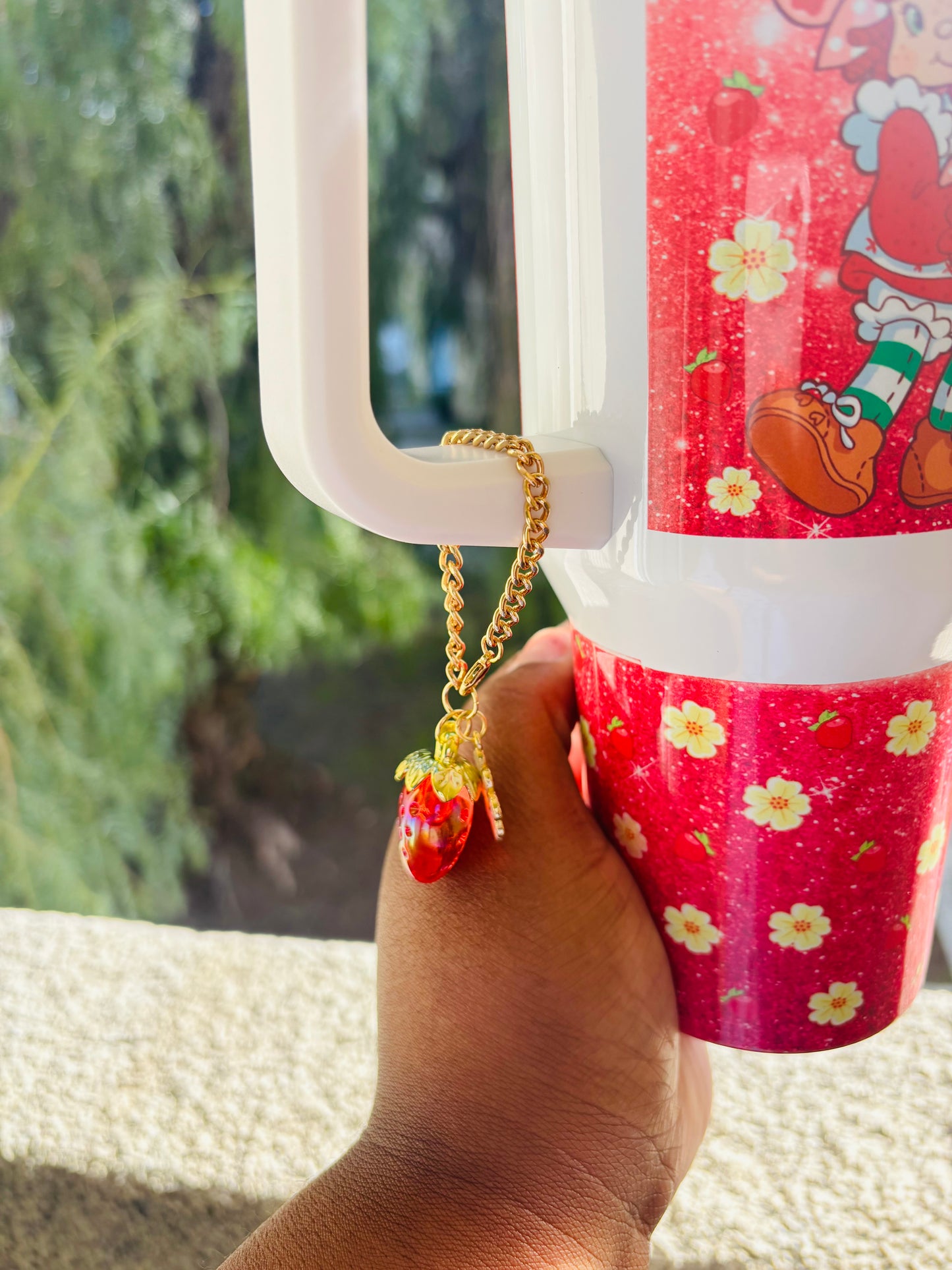 Strawberry shortcake w/accessories add on 40oz tumbler