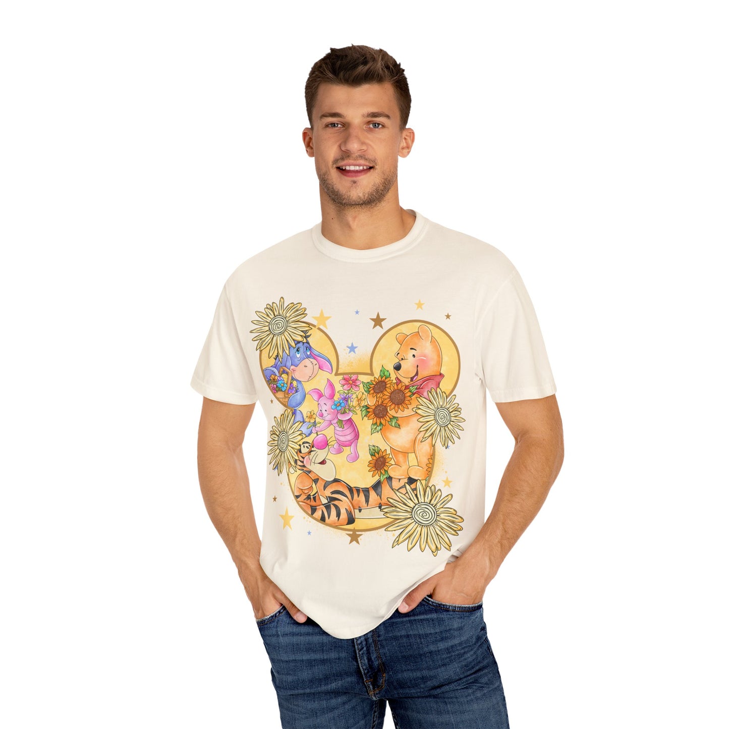 Pooh and crew Unisex Garment-Dyed T-shirt