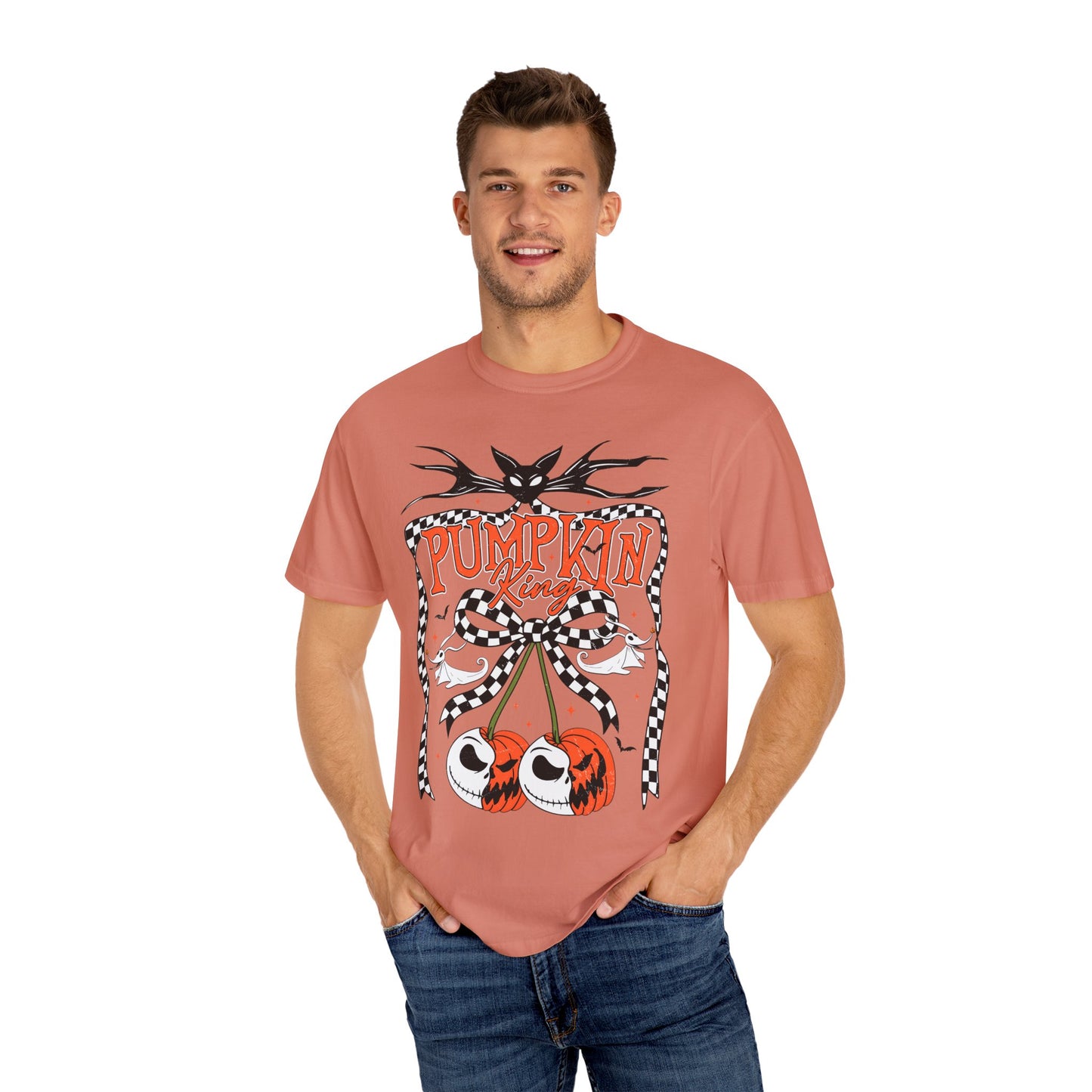 Pumpkin King Unisex Garment-Dyed T-Shirt | Fall Fashion, Halloween Tee