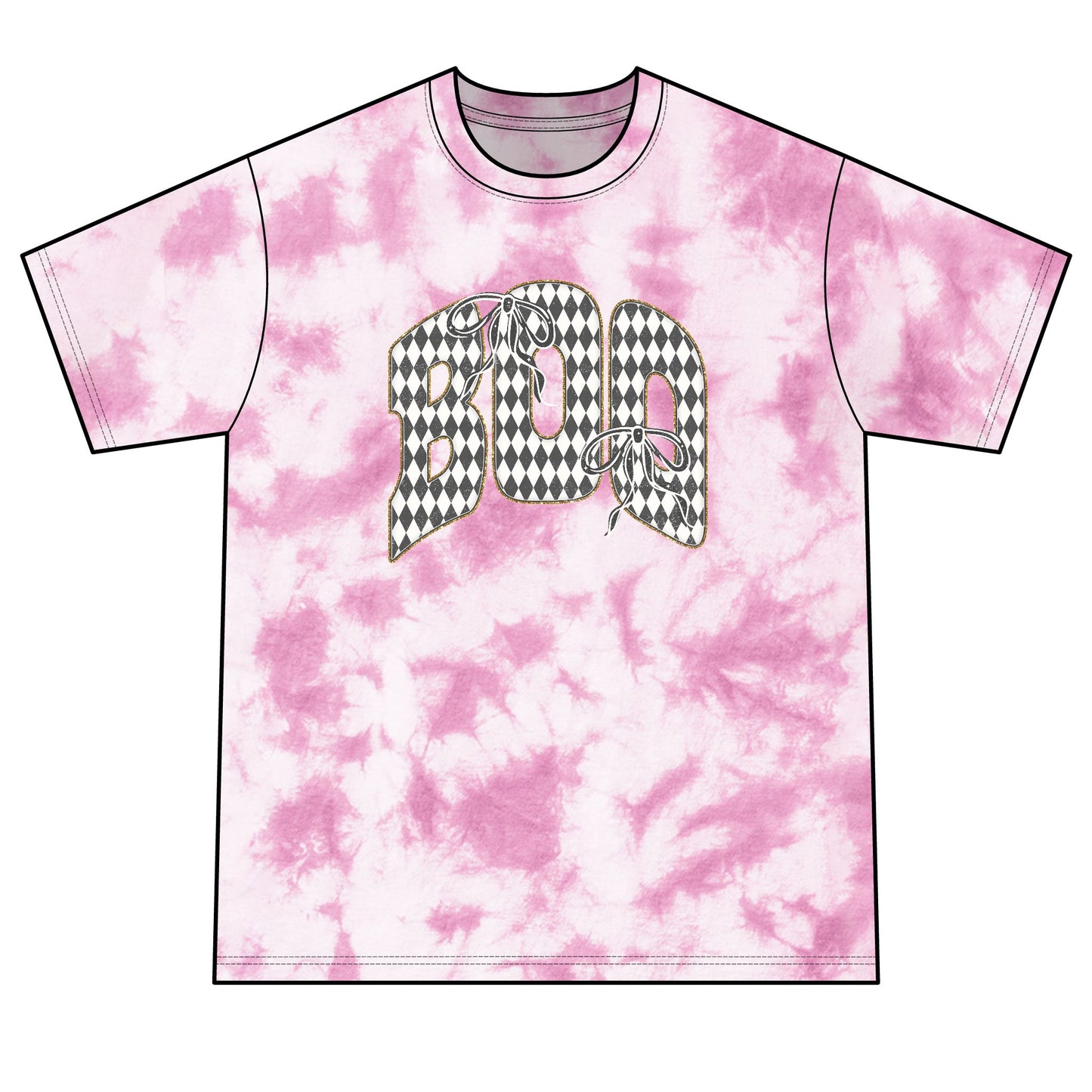 Boo Unisex Crystal Tie-Dye Tee