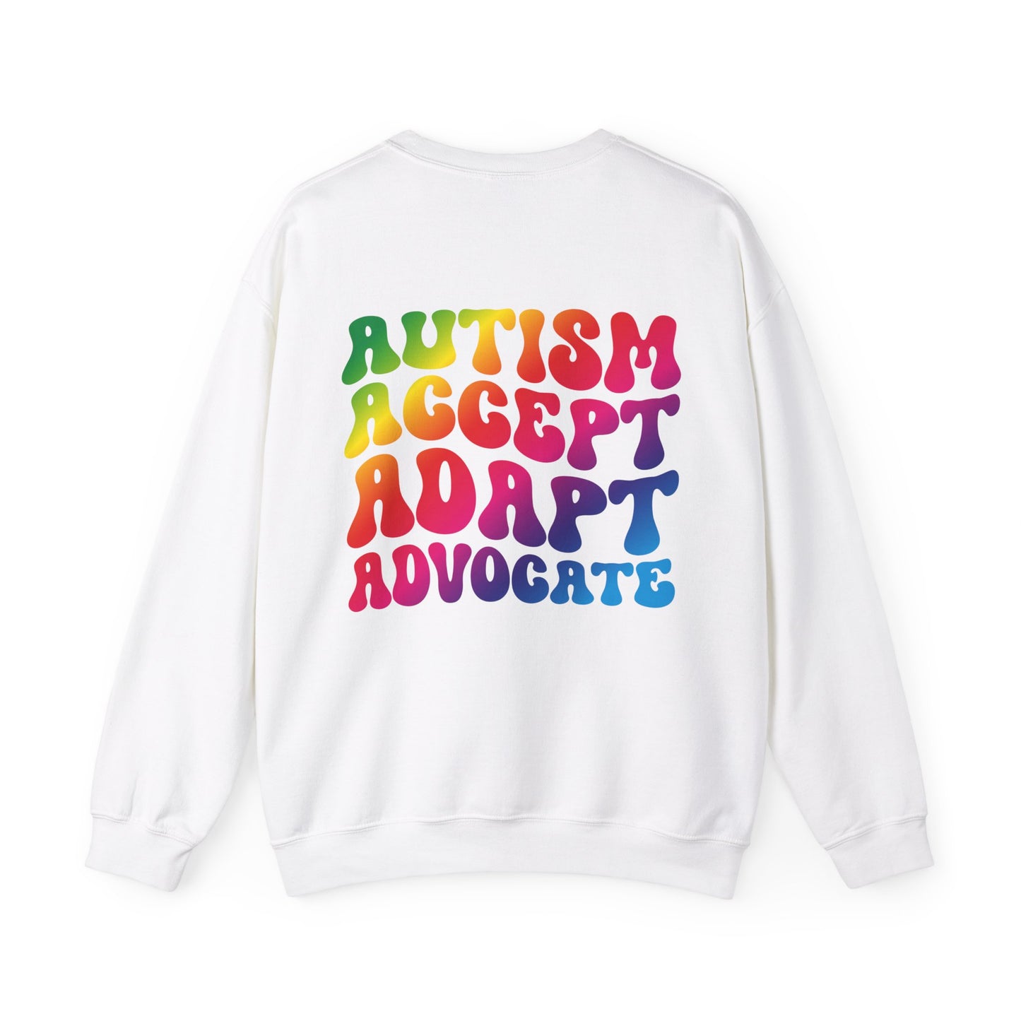 accept adapt advocate Unisex Heavy Blend™ Crewneck Sweatshirt