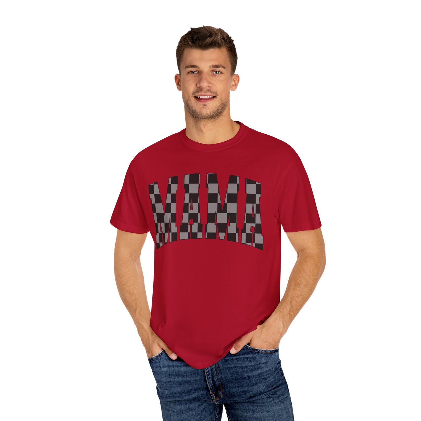 checkered mama Unisex Garment-Dyed T-shirt