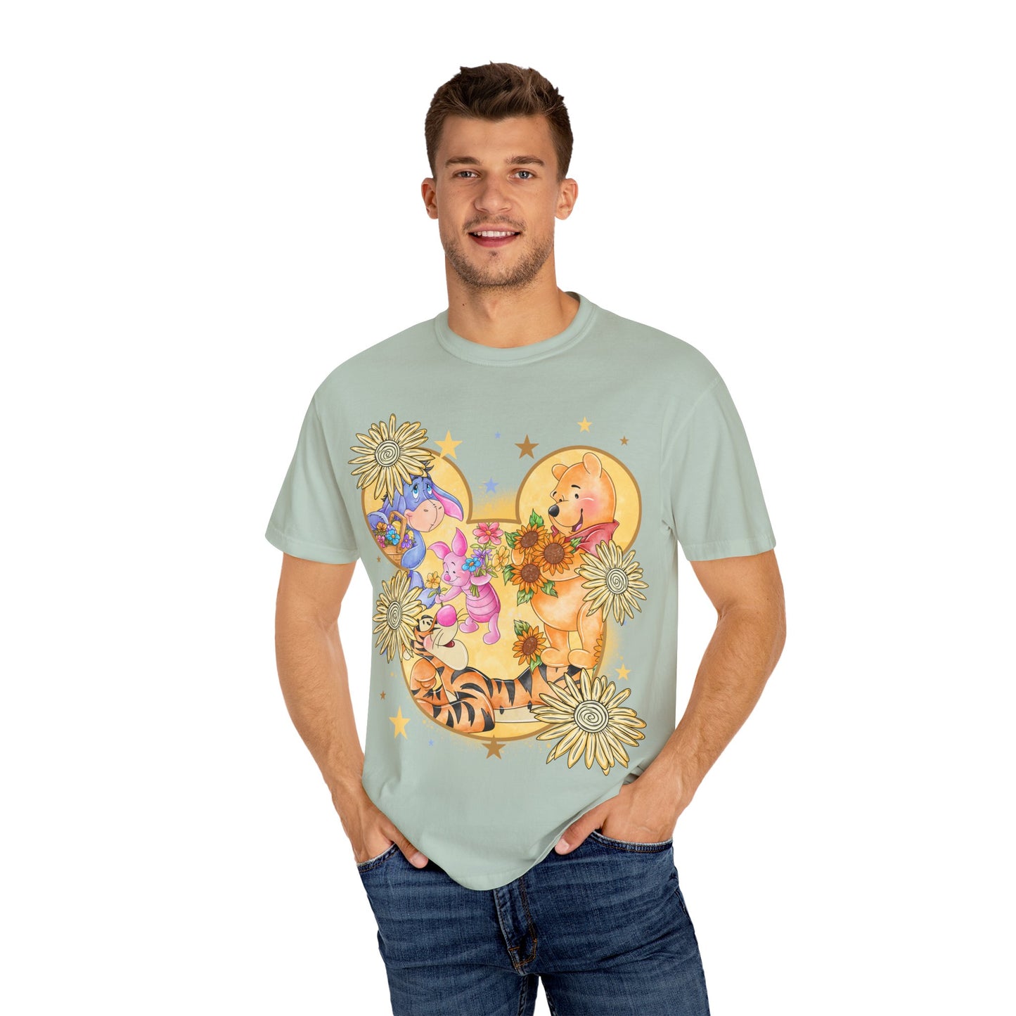 Pooh and crew Unisex Garment-Dyed T-shirt
