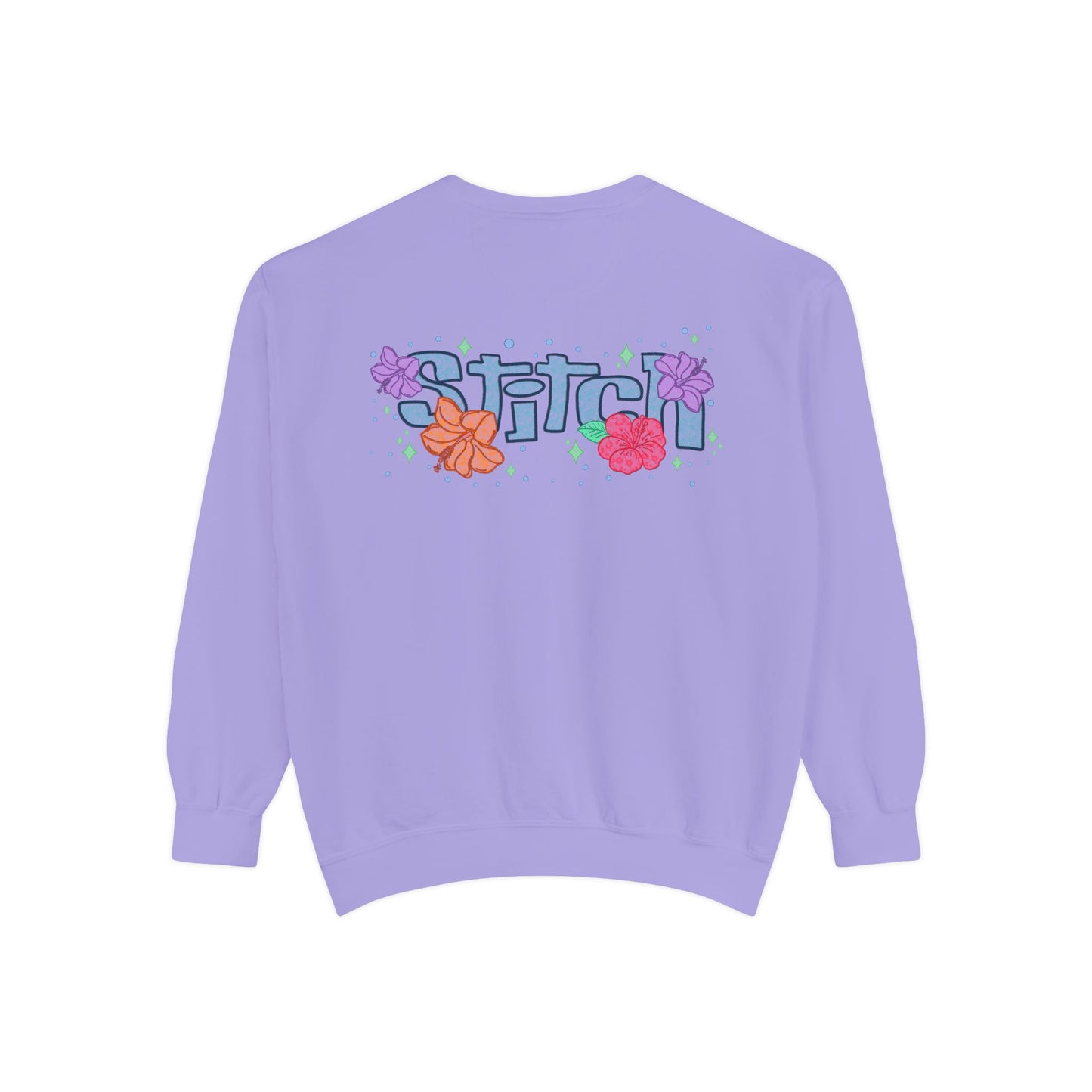 Stitch lace floral Graphic Sweatshirt