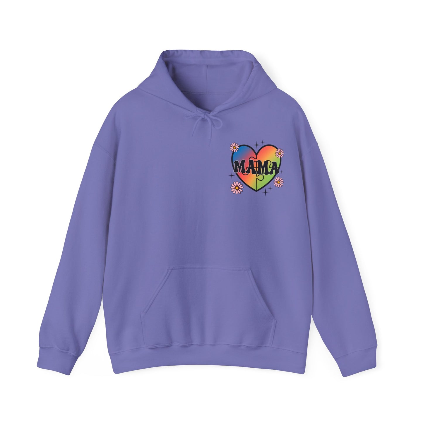 somebodys proud autism mama Unisex Heavy Blend™ Hooded Sweatshirt