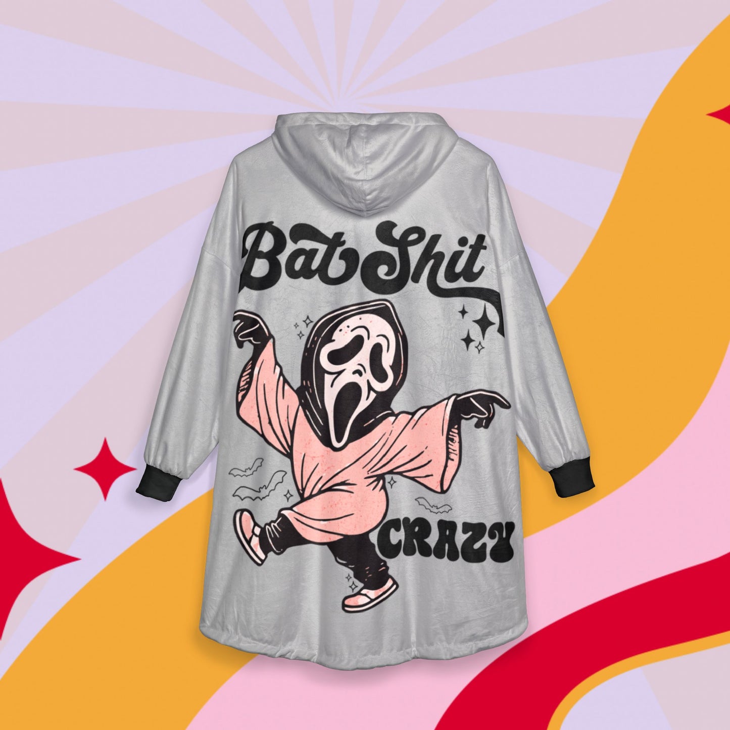 Bat shit crazy Unisex Hooded Blanket