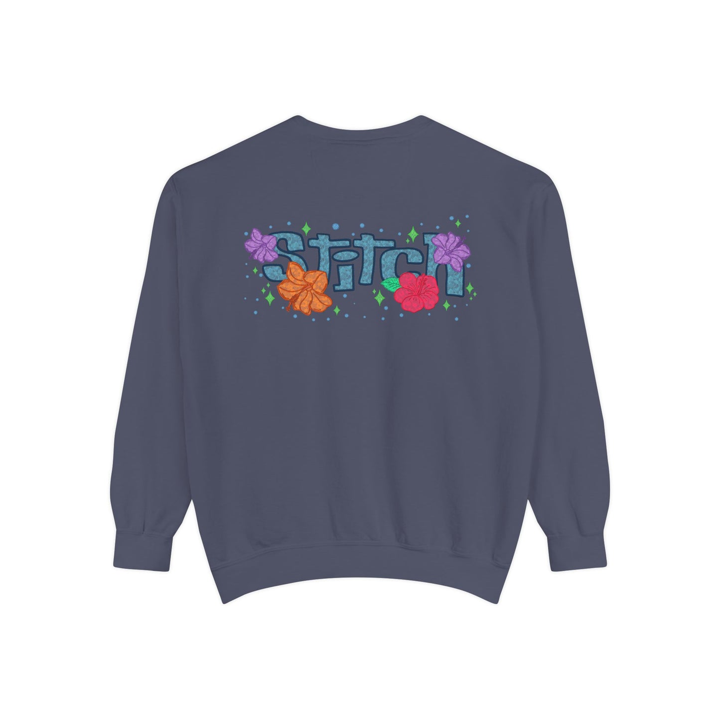 Stitch lace floral Graphic Sweatshirt