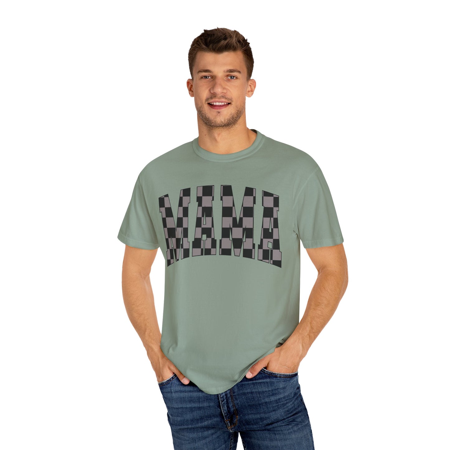 checkered mama Unisex Garment-Dyed T-shirt