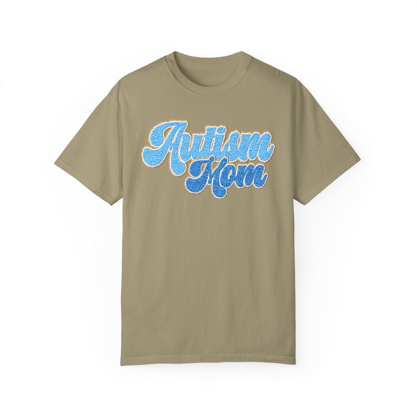 autism mom faux Unisex Garment-Dyed T-shirt