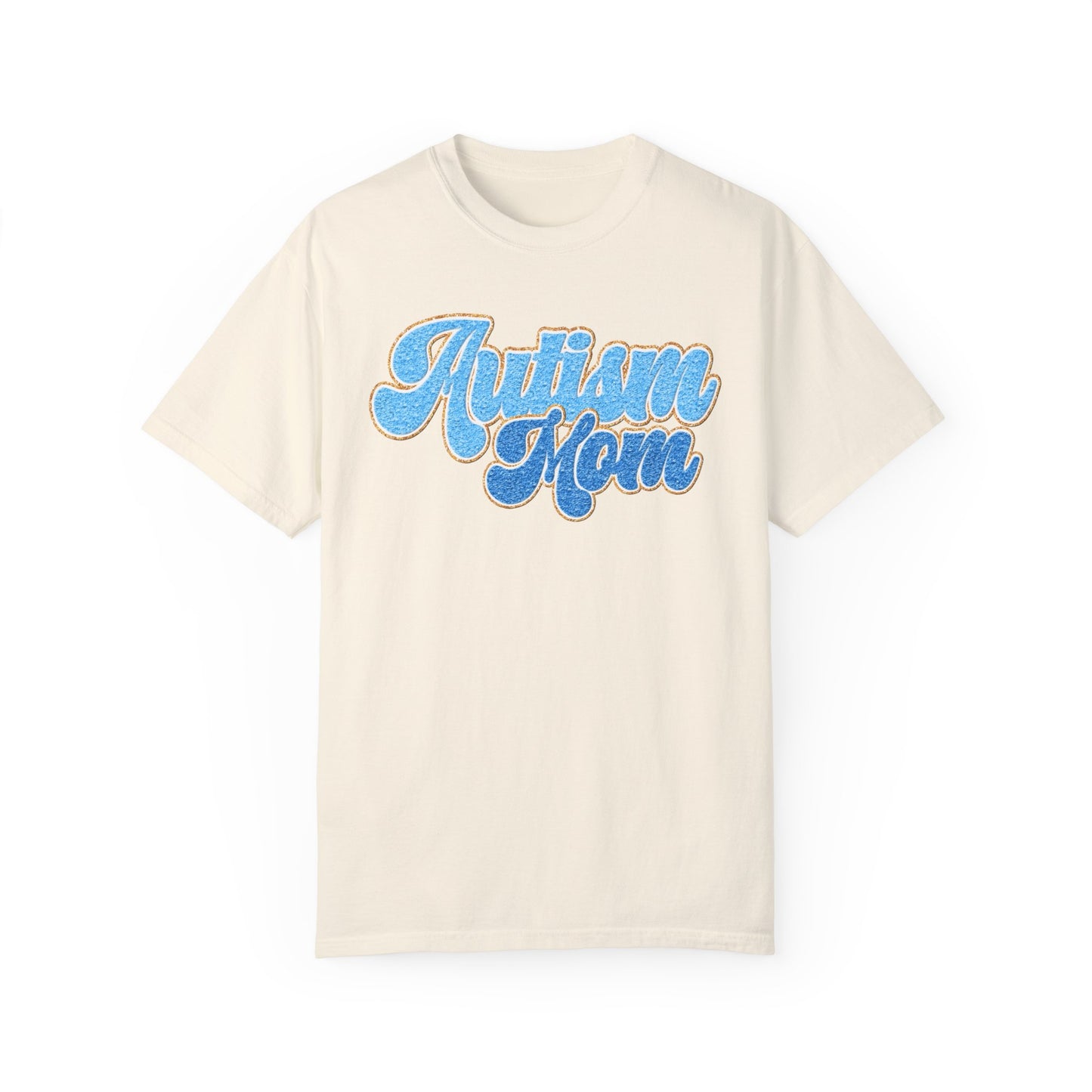 autism mom faux Unisex Garment-Dyed T-shirt
