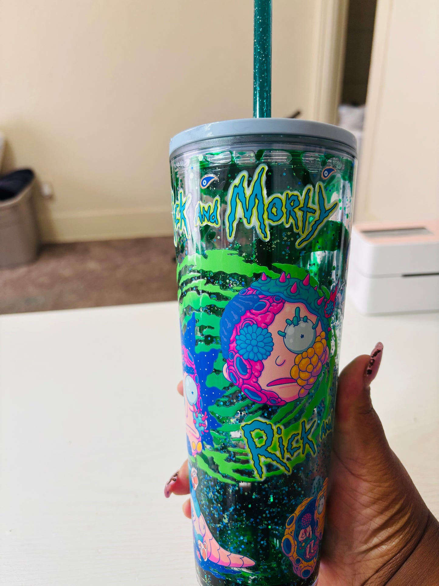Rick nd Morty 24oz acrylic tumbler