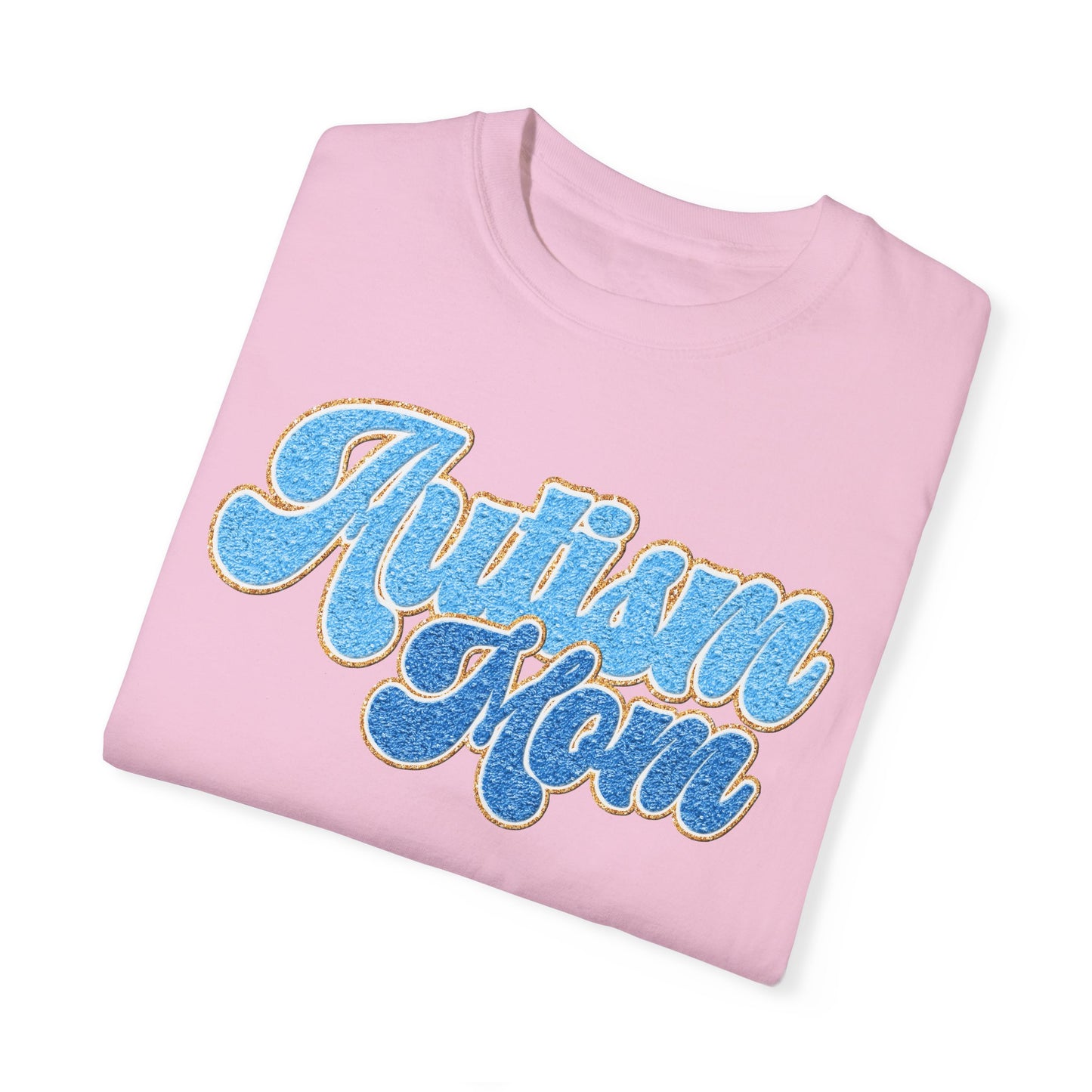 autism mom faux Unisex Garment-Dyed T-shirt