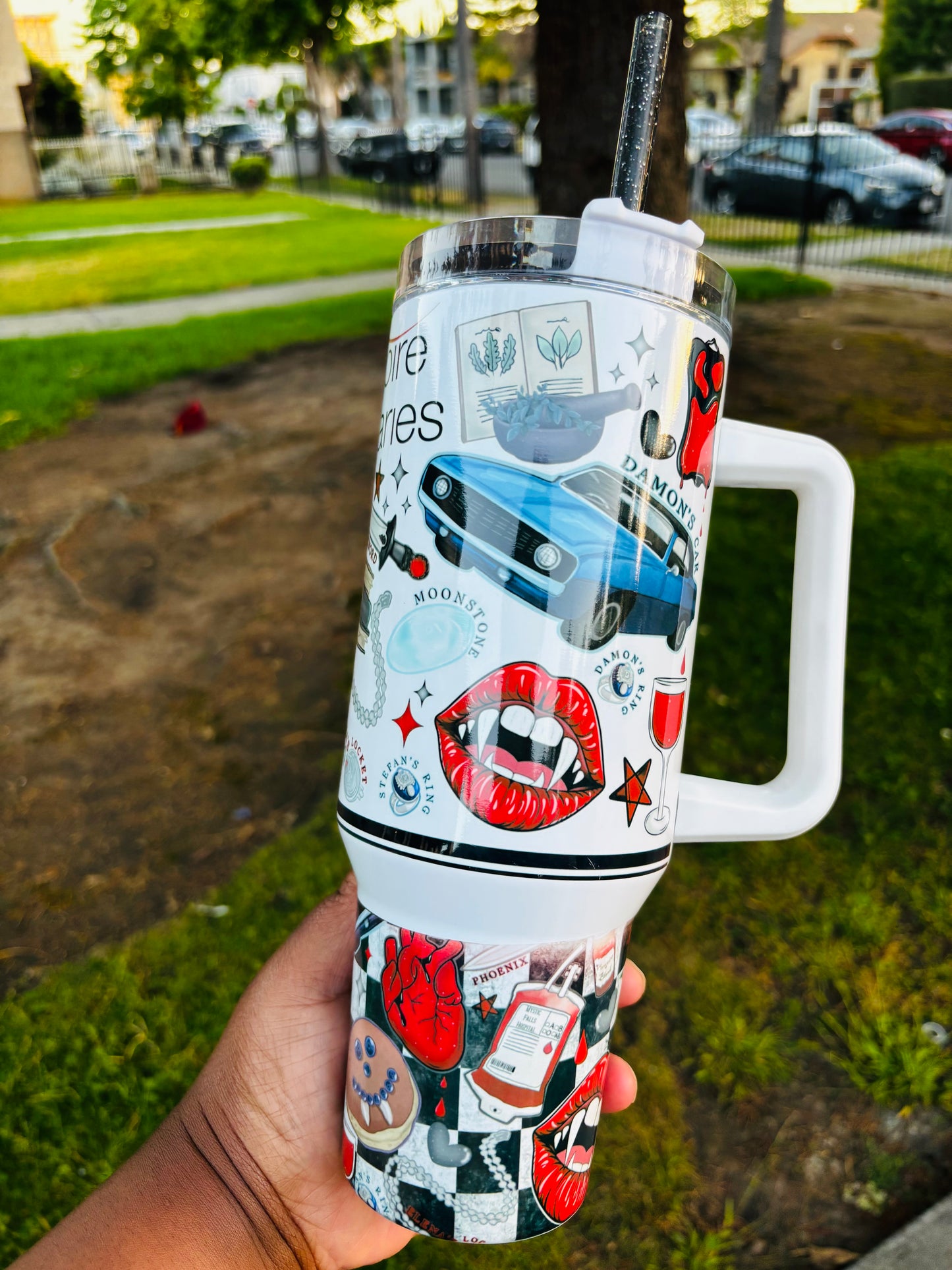 Vampire diaries 40oz tumbler