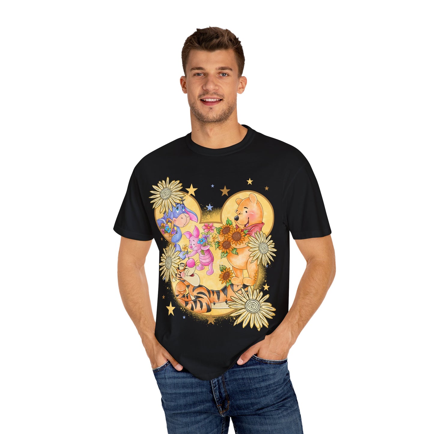 Pooh and crew Unisex Garment-Dyed T-shirt