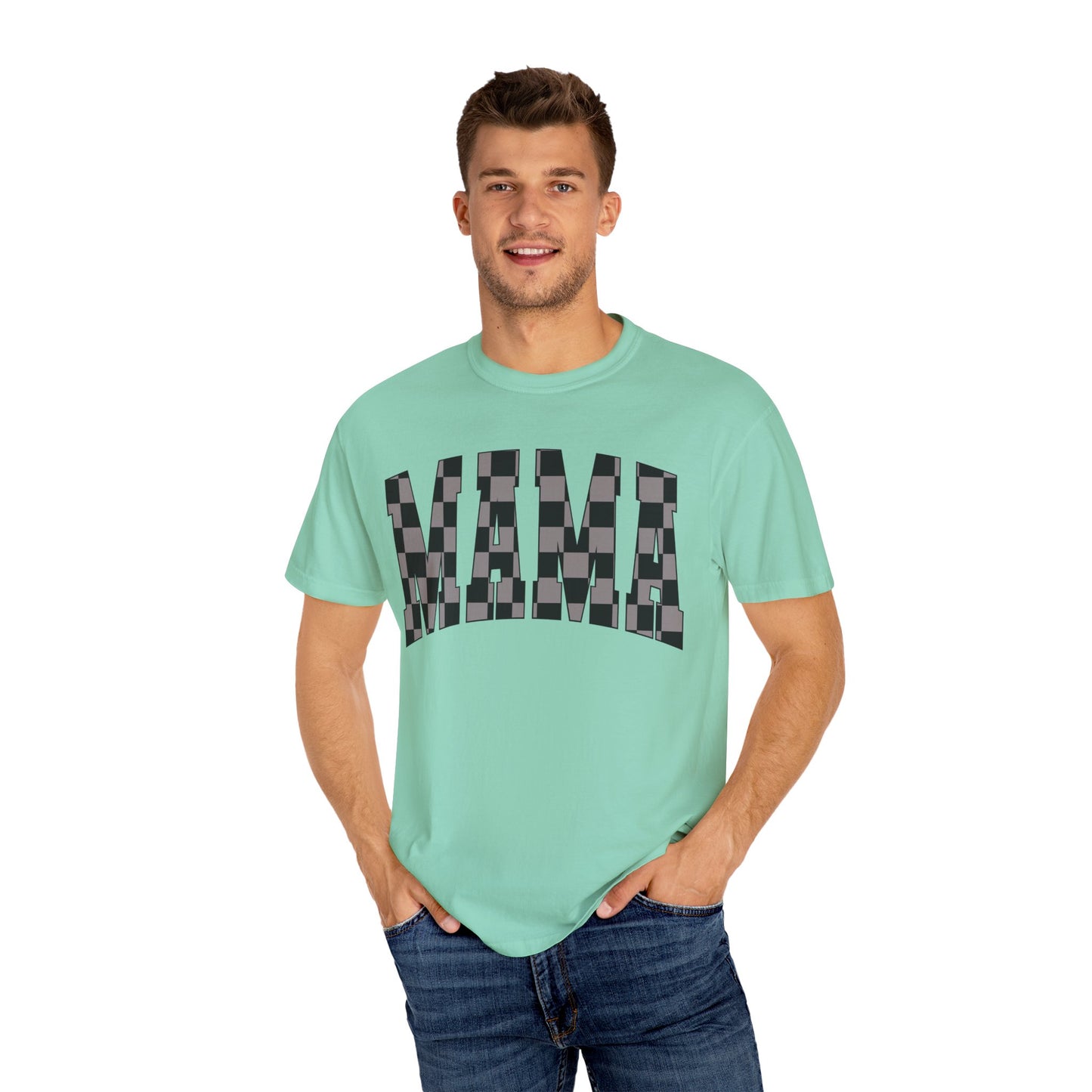 checkered mama Unisex Garment-Dyed T-shirt