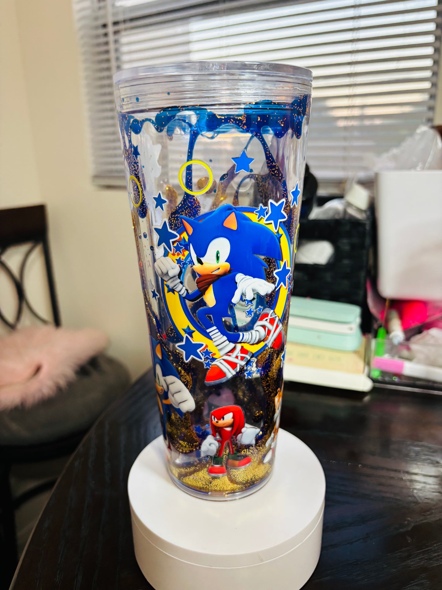 Sonic lava lamp style 24oz acrylic tumbler