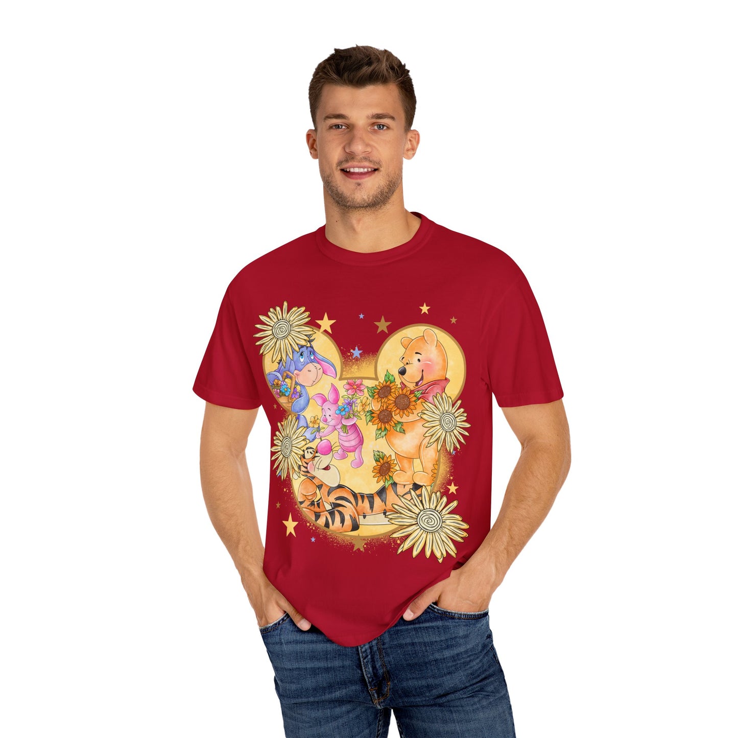 Pooh and crew Unisex Garment-Dyed T-shirt