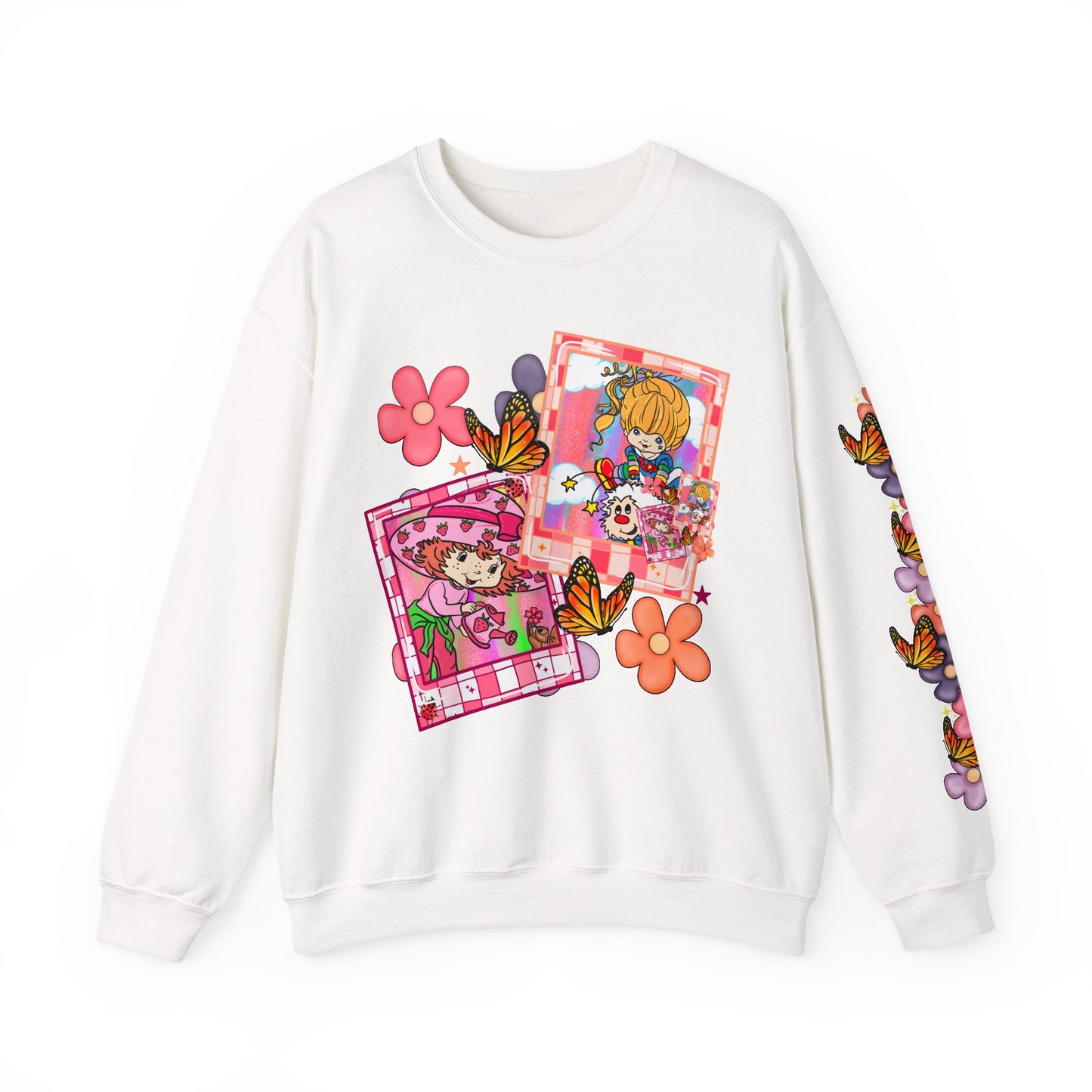 Strawberry & rainbow Crewneck Sweatshirt