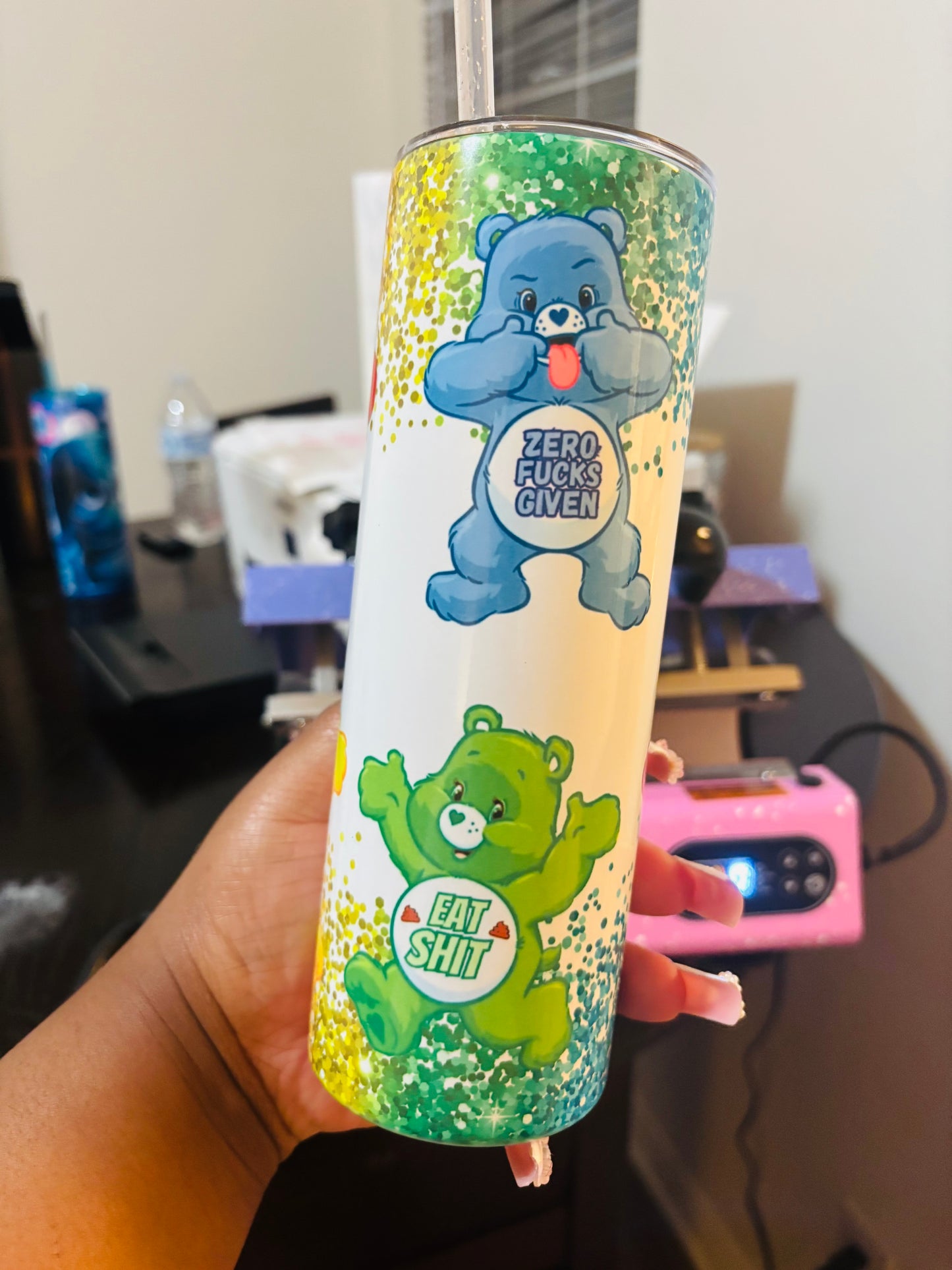Colorful swear bears 20oz tumbler