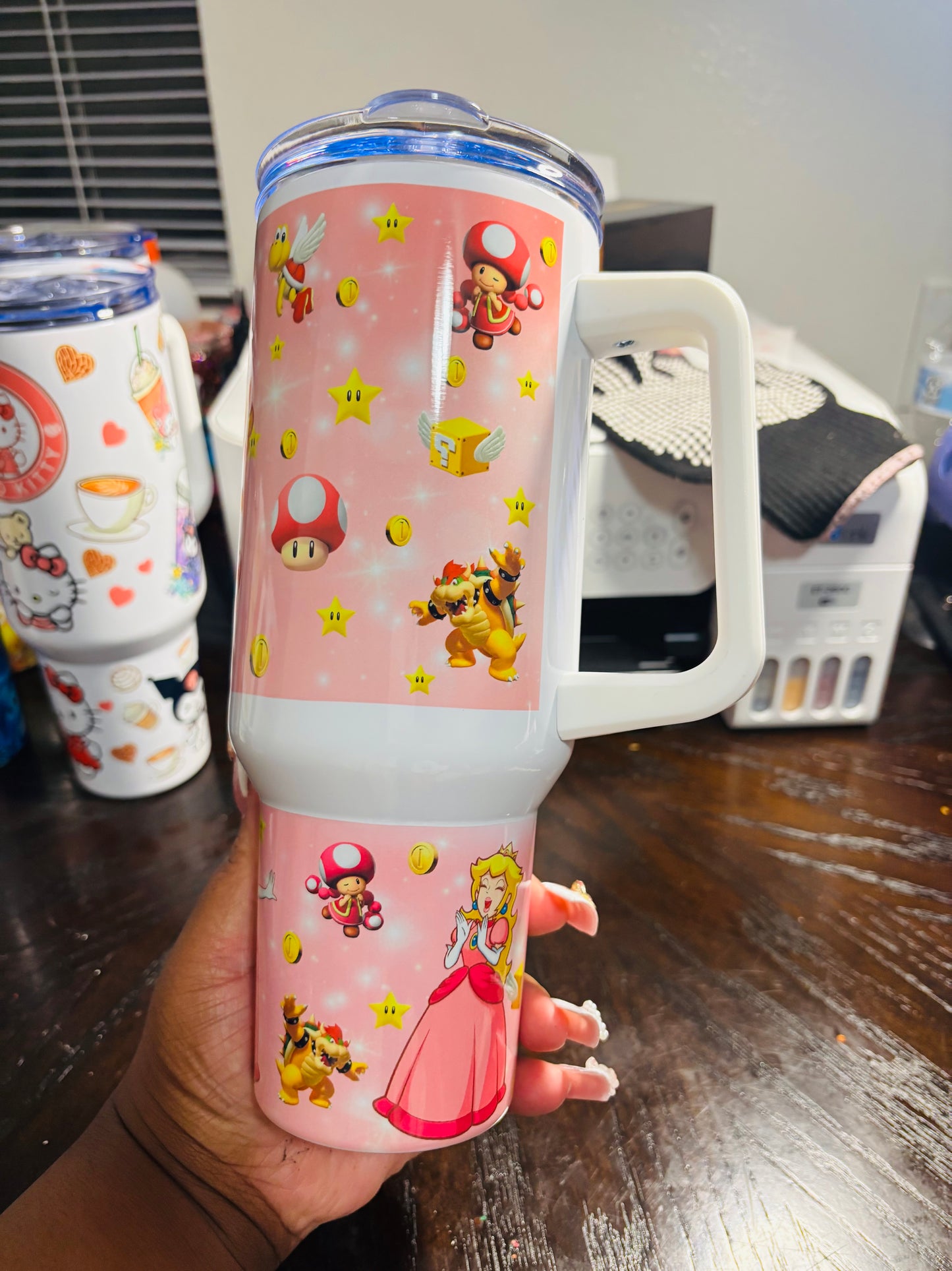 Peach 40oz tumbler