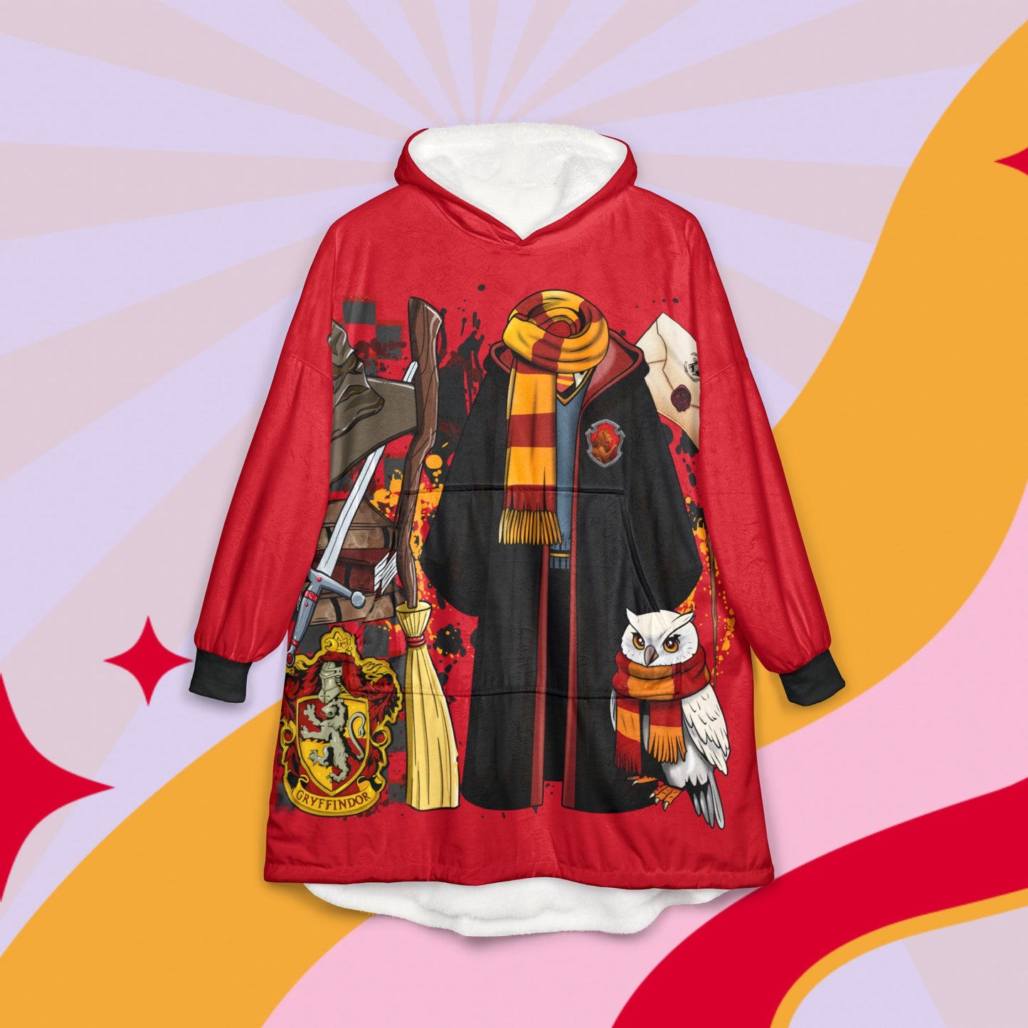 Gryffindor Wizarding Hooded Blanket