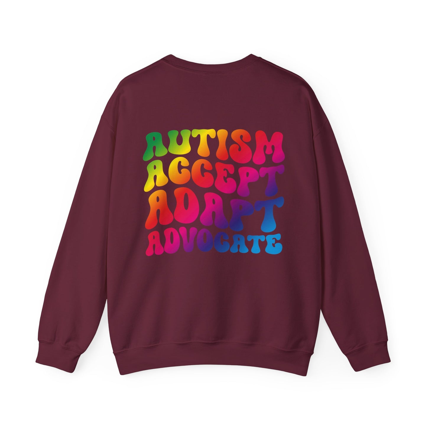 accept adapt advocate Unisex Heavy Blend™ Crewneck Sweatshirt