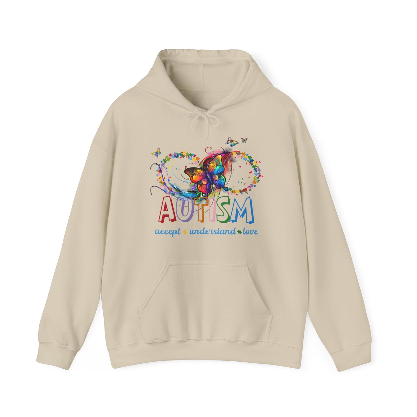 accept understand & love Unisex Heavy Blend™ Hooded Sweatshirt