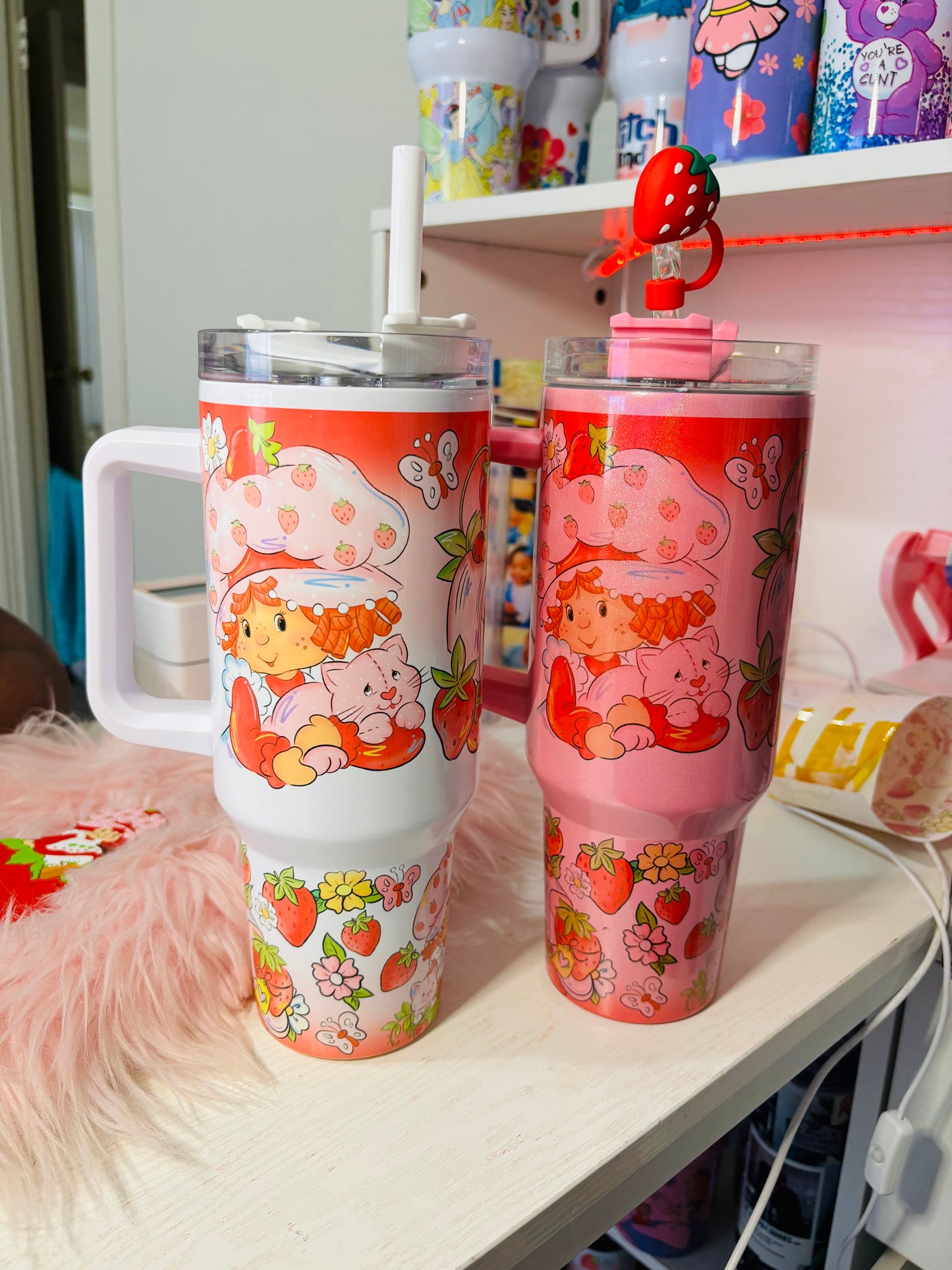 Original strawberry girl 40oz tumbler