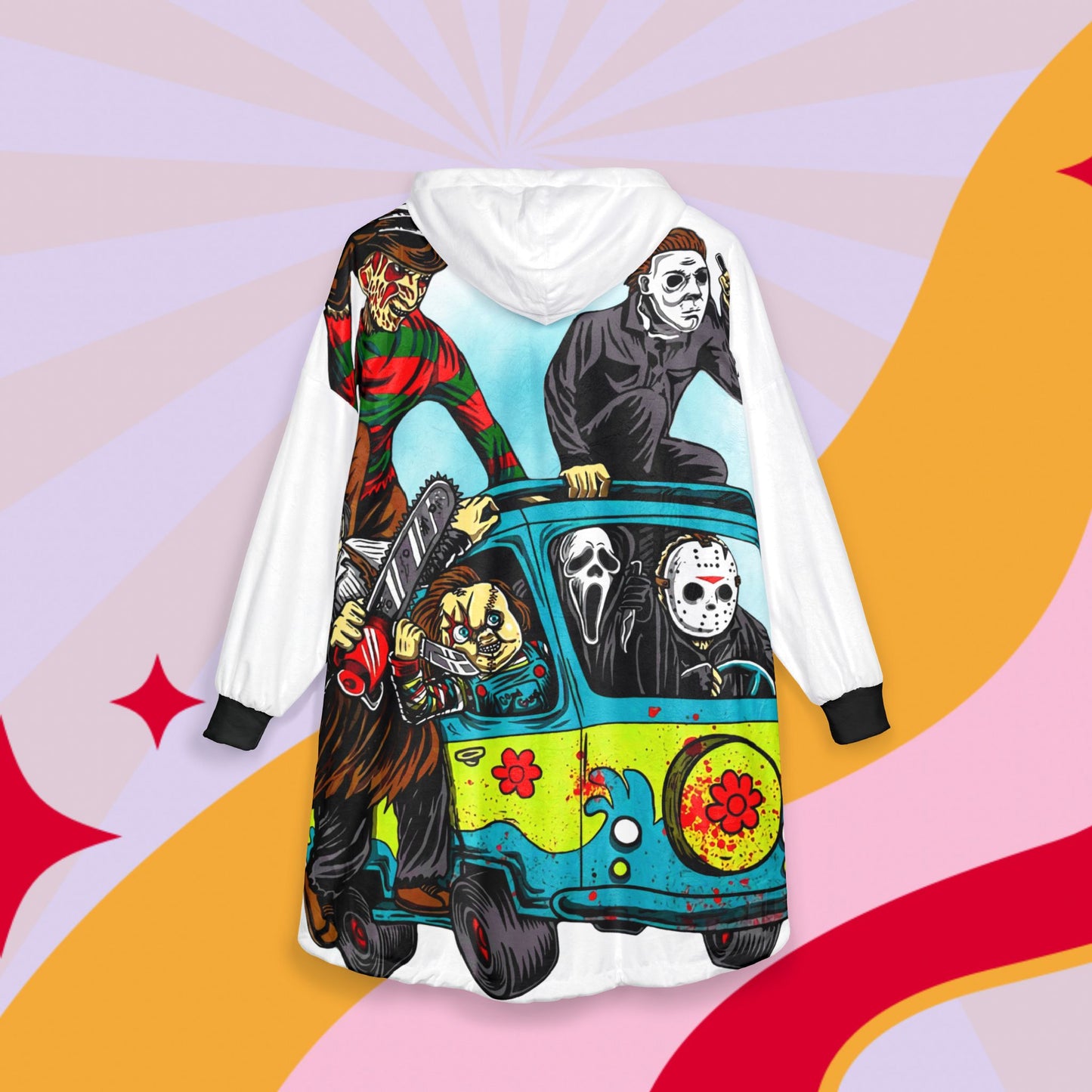 Horror friends Hooded Blanket