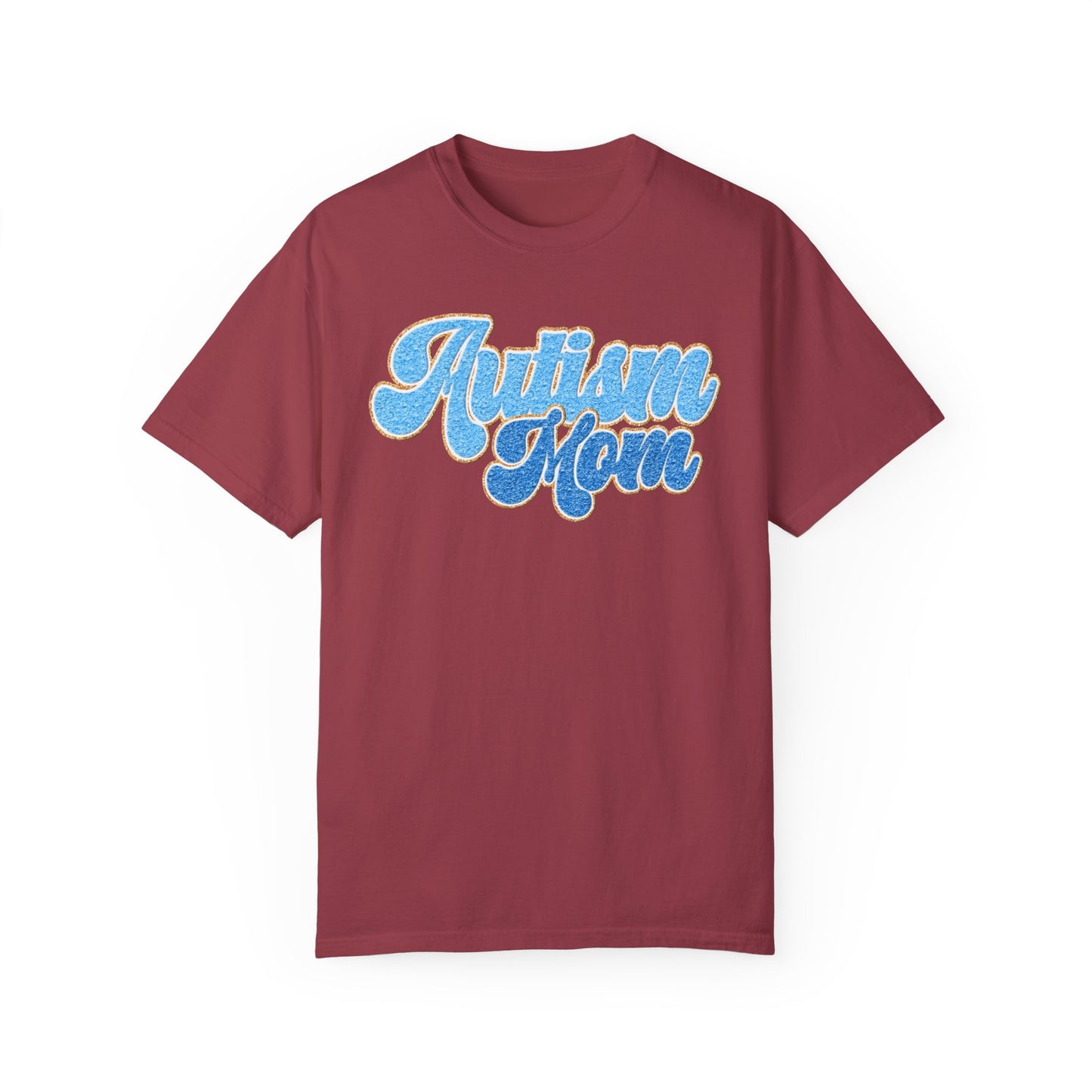 autism mom faux Unisex Garment-Dyed T-shirt