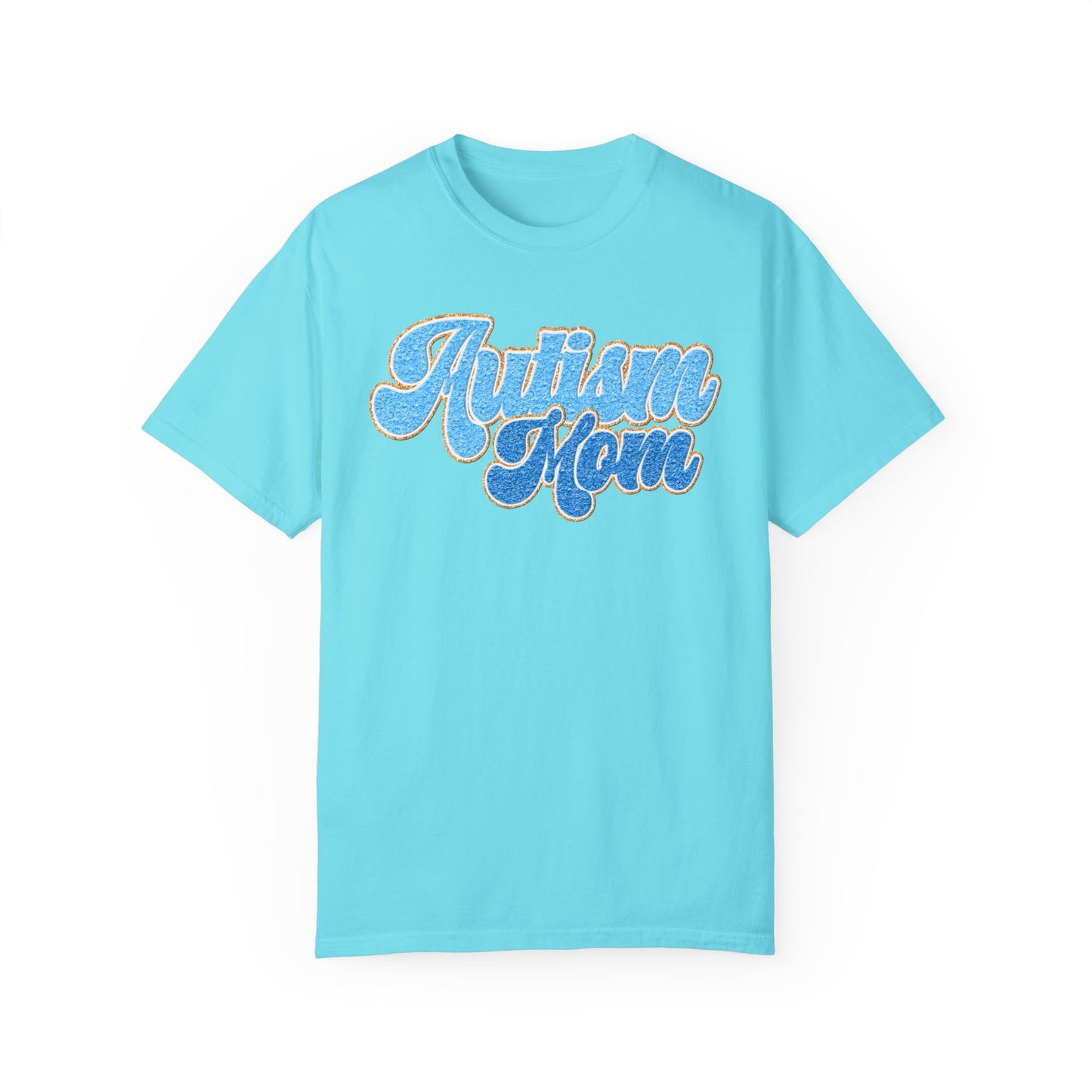 autism mom faux Unisex Garment-Dyed T-shirt