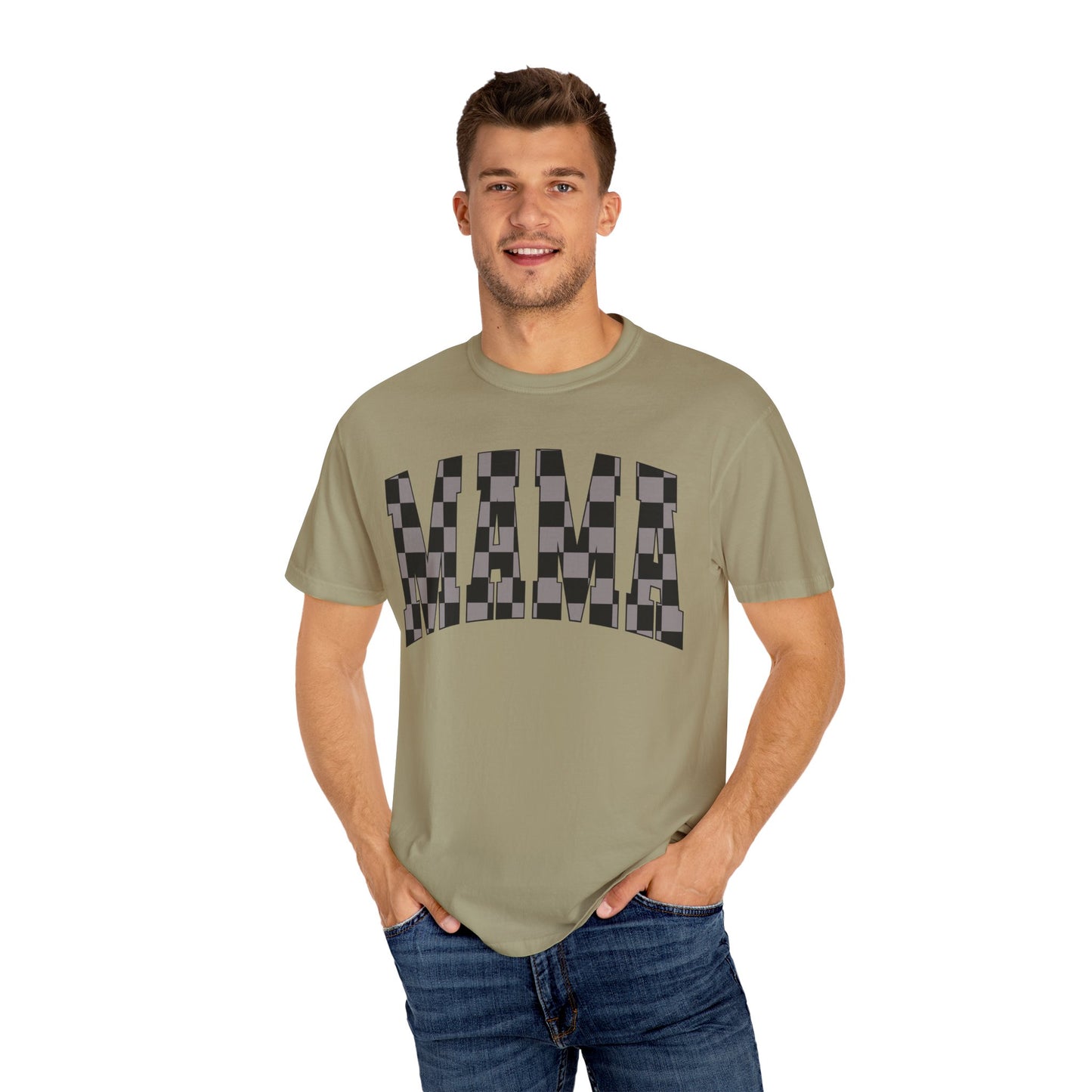 checkered mama Unisex Garment-Dyed T-shirt
