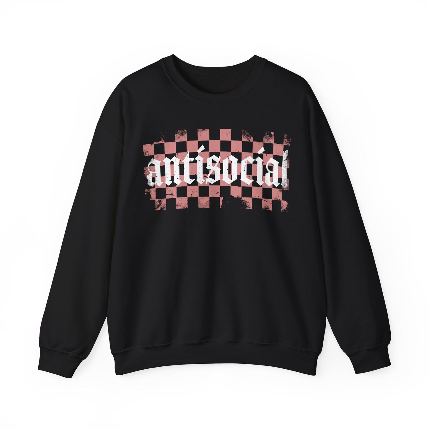 Antisocial Crewneck Sweatshirt, Comfy Casual Pullover for Everyday Wear, Perfect Gift for Introverts, Street Style Apparel,