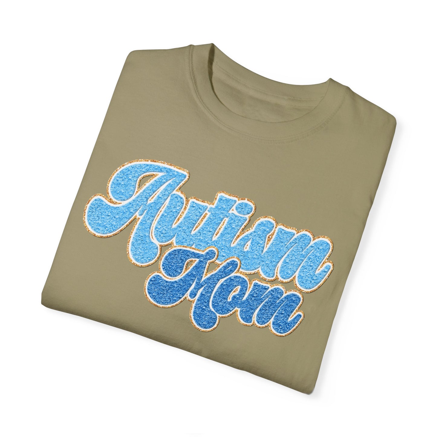autism mom faux Unisex Garment-Dyed T-shirt