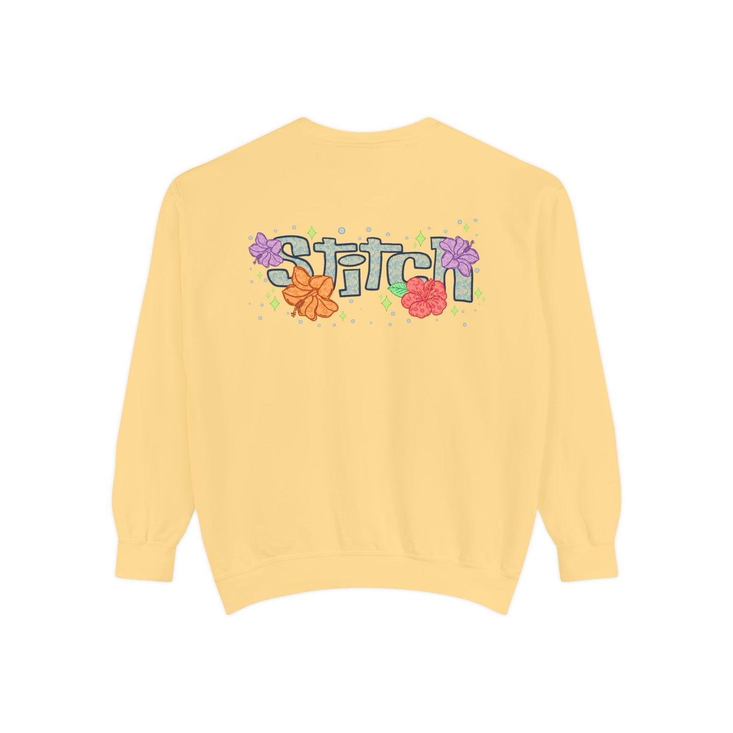 Stitch lace floral Graphic Sweatshirt