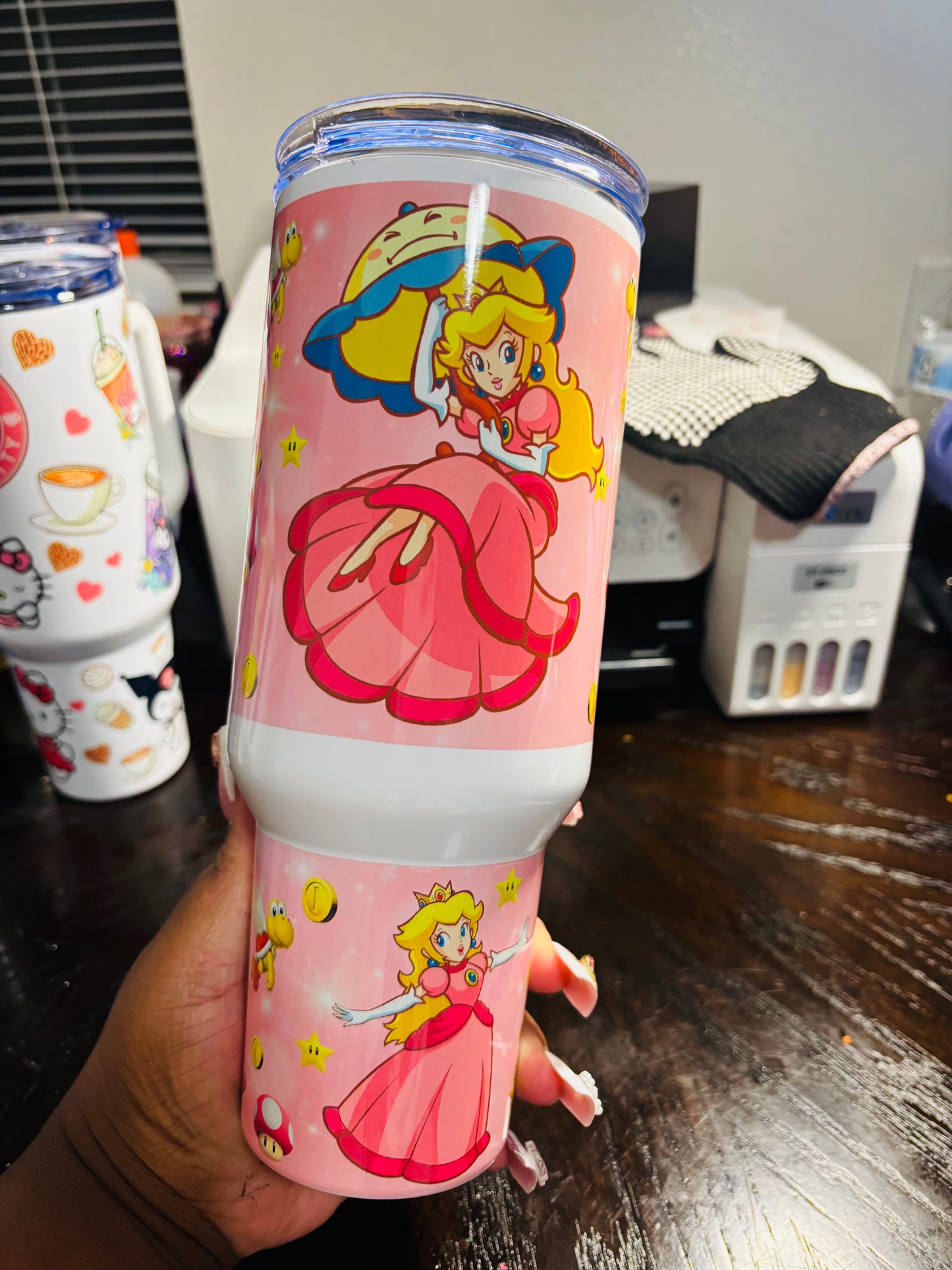 Peach 40oz tumbler