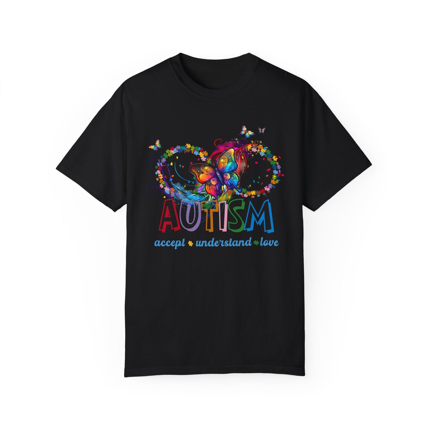 accept understand & love Unisex Garment-Dyed T-shirt