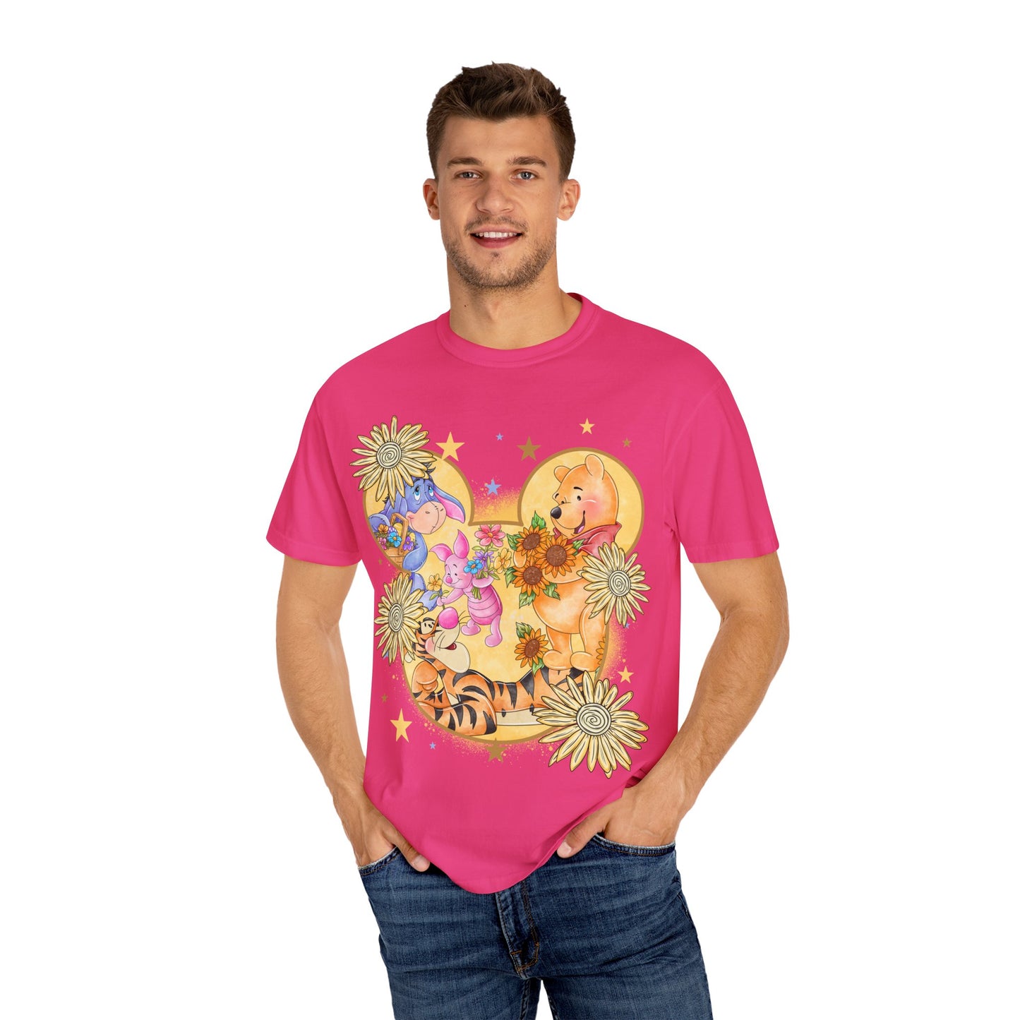 Pooh and crew Unisex Garment-Dyed T-shirt
