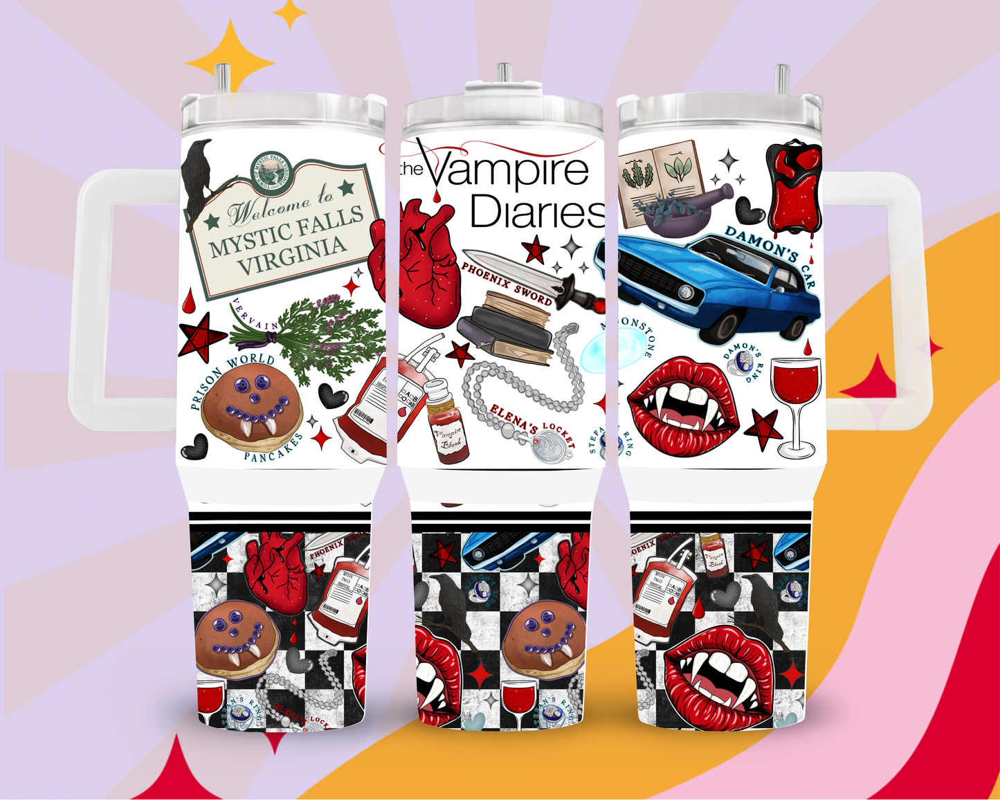 Vampire diaries 40oz tumbler
