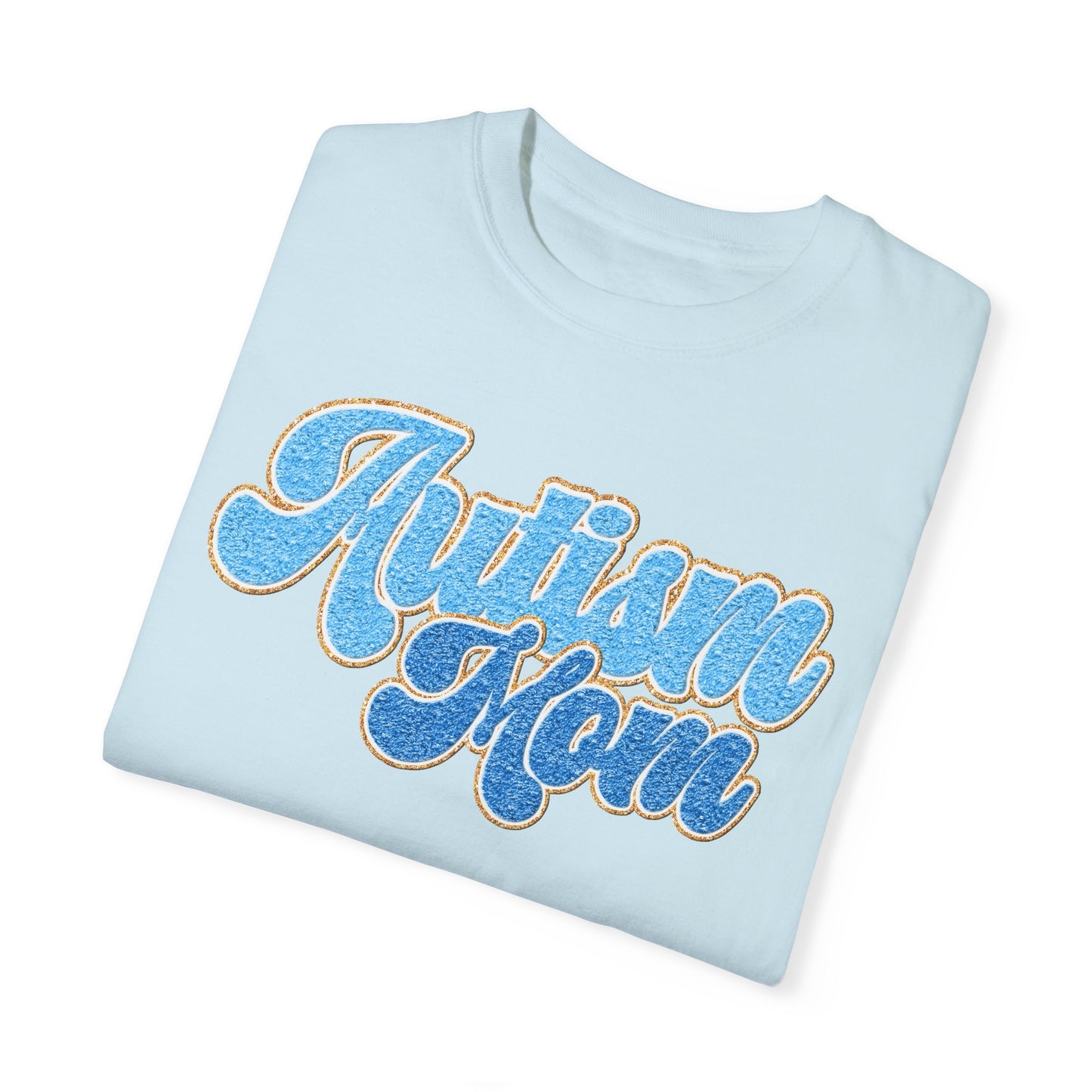 autism mom faux Unisex Garment-Dyed T-shirt