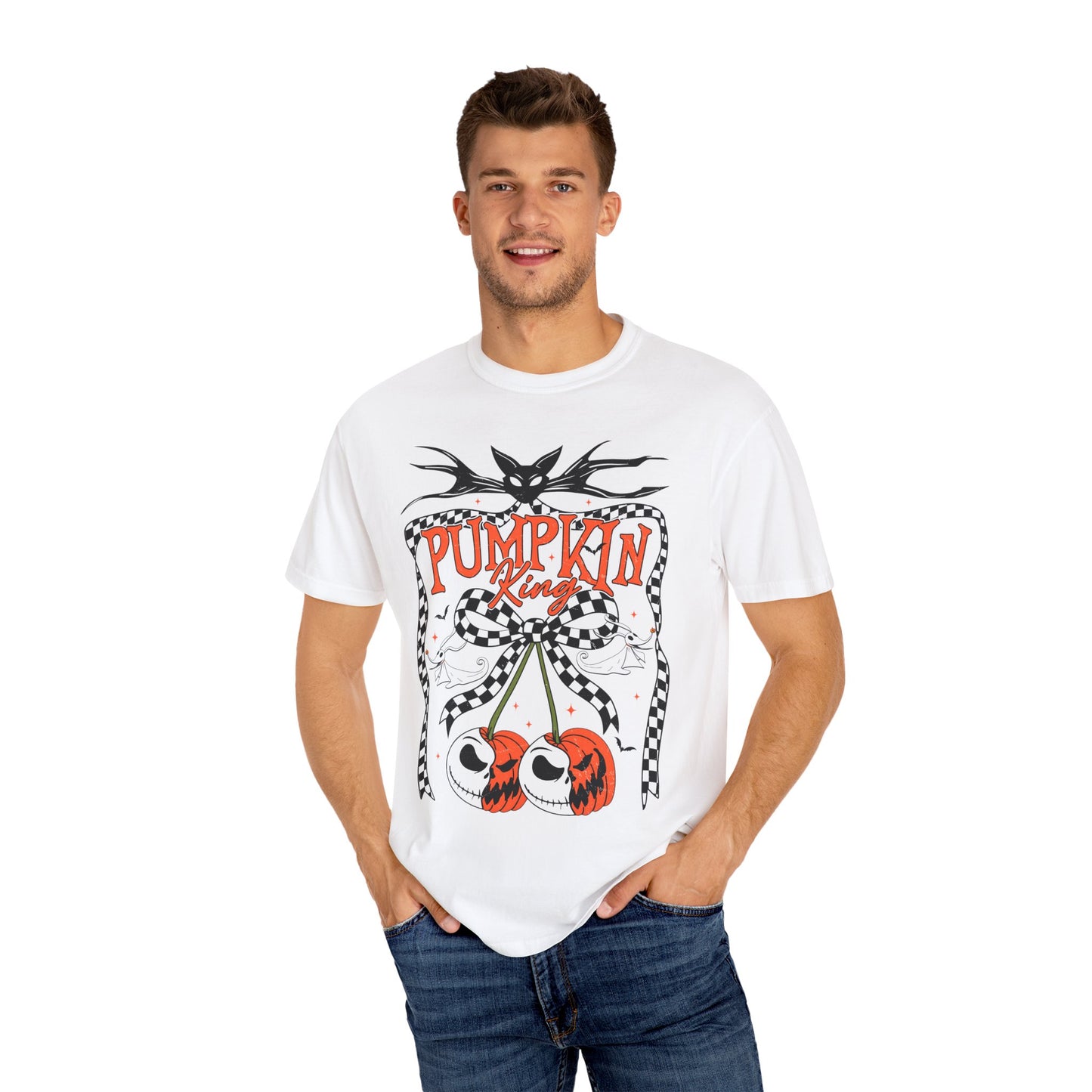 Pumpkin King Unisex Garment-Dyed T-Shirt | Fall Fashion, Halloween Tee