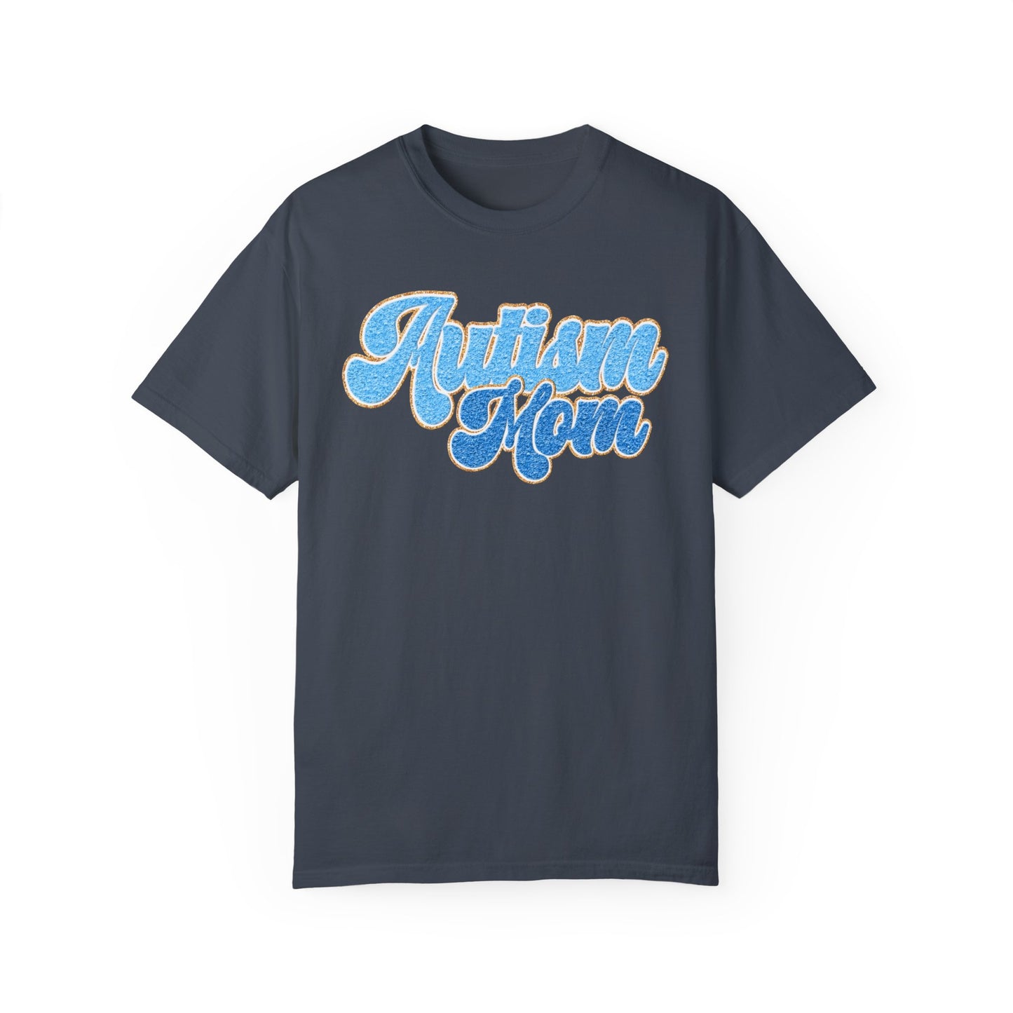autism mom faux Unisex Garment-Dyed T-shirt