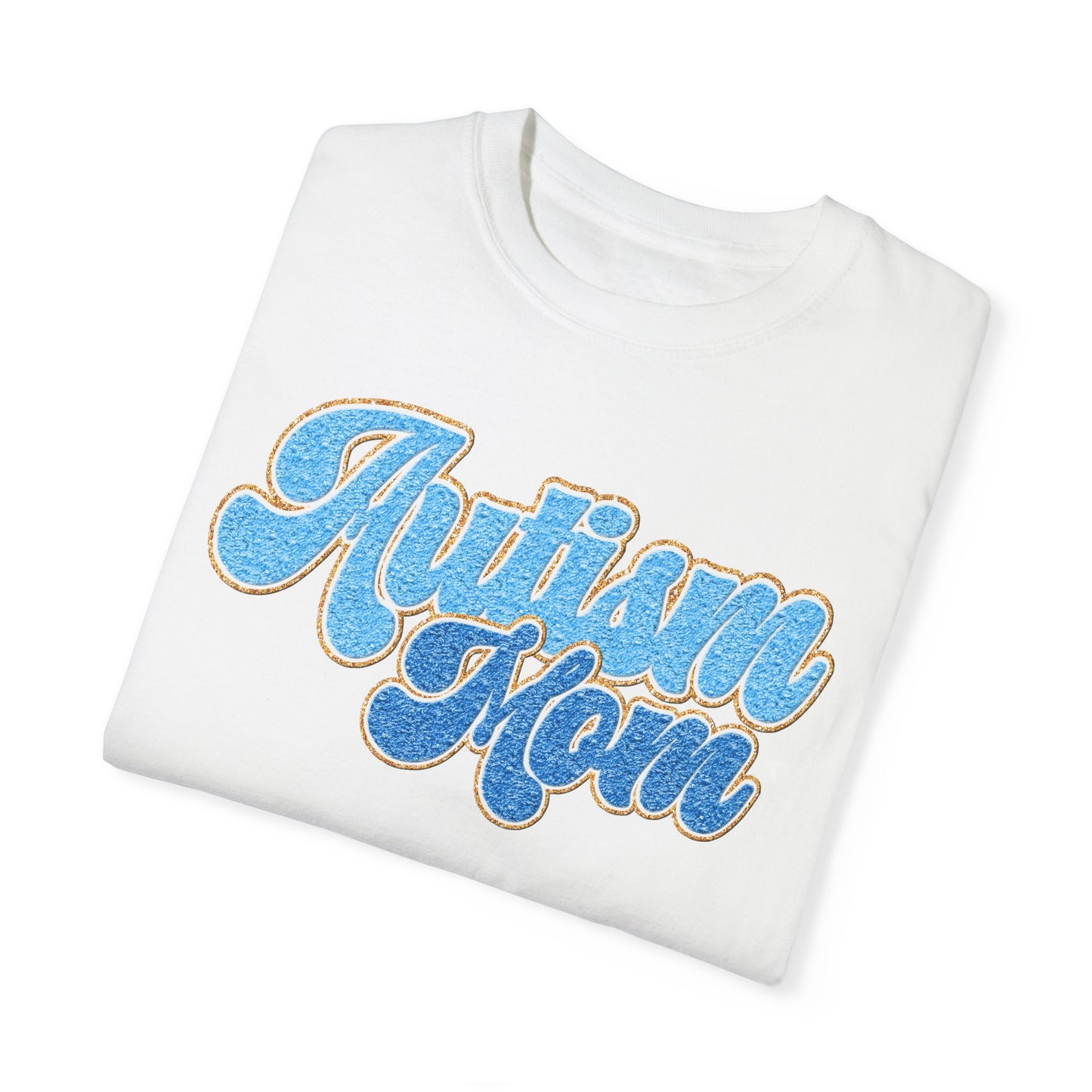 autism mom faux Unisex Garment-Dyed T-shirt