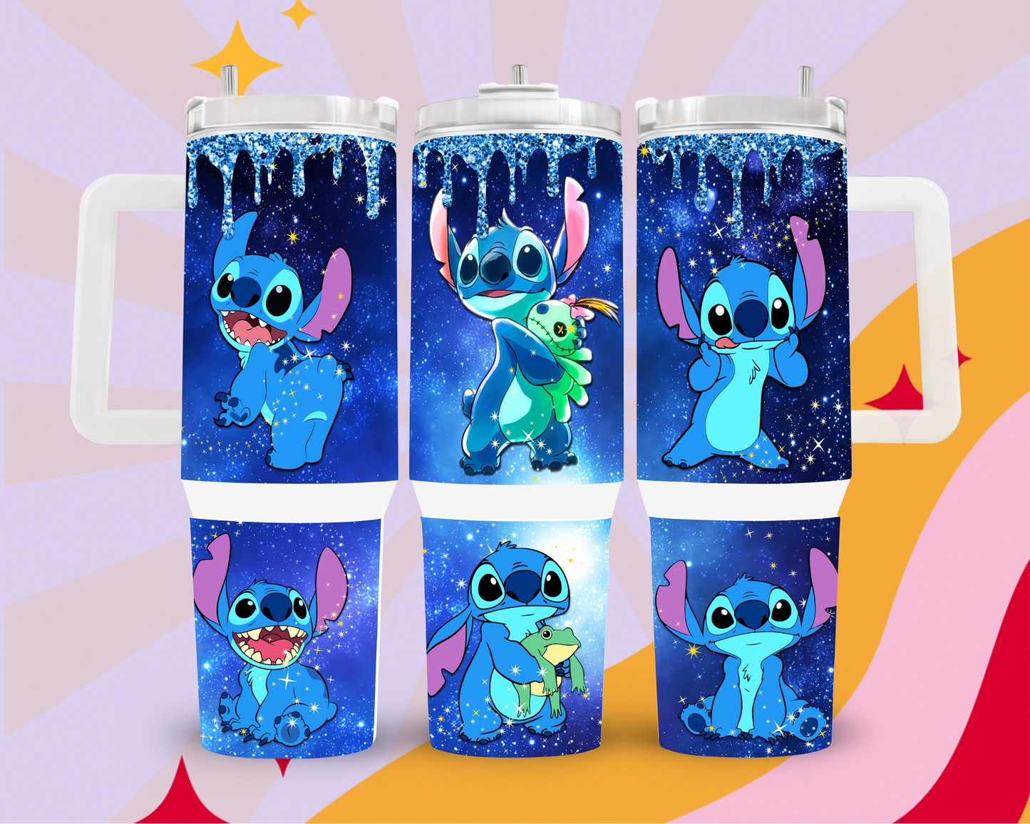 Starry stitch 40oz tumbler